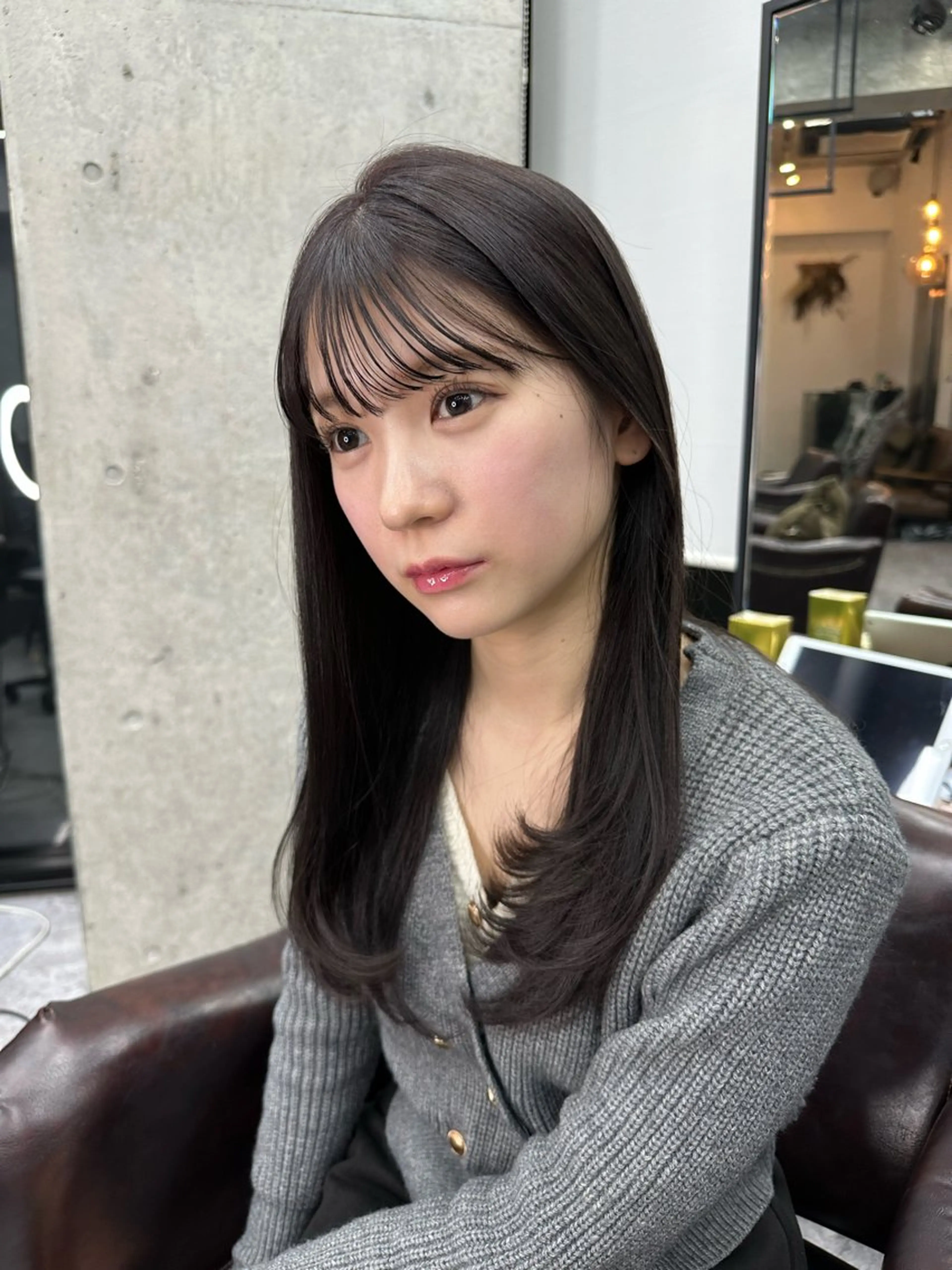 ロング カット トリートメント 韓国/ワンホンヘア 髪質改善/MaCoのヘアスタイル