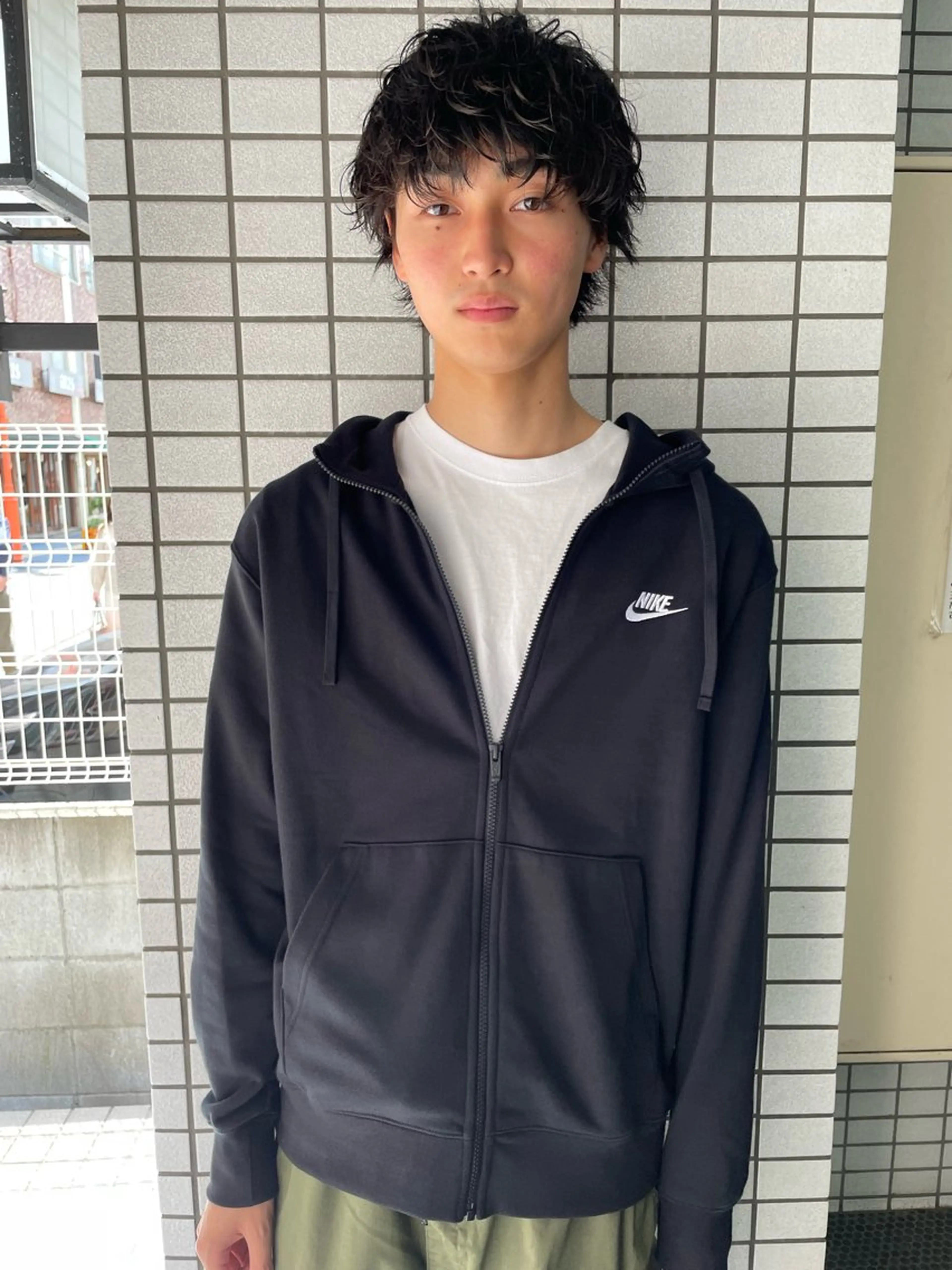 ミディアム パーマ メンズ ミディアムパーマ メンズパーマ 波巻きパーマ ruki yabeのヘアスタイル