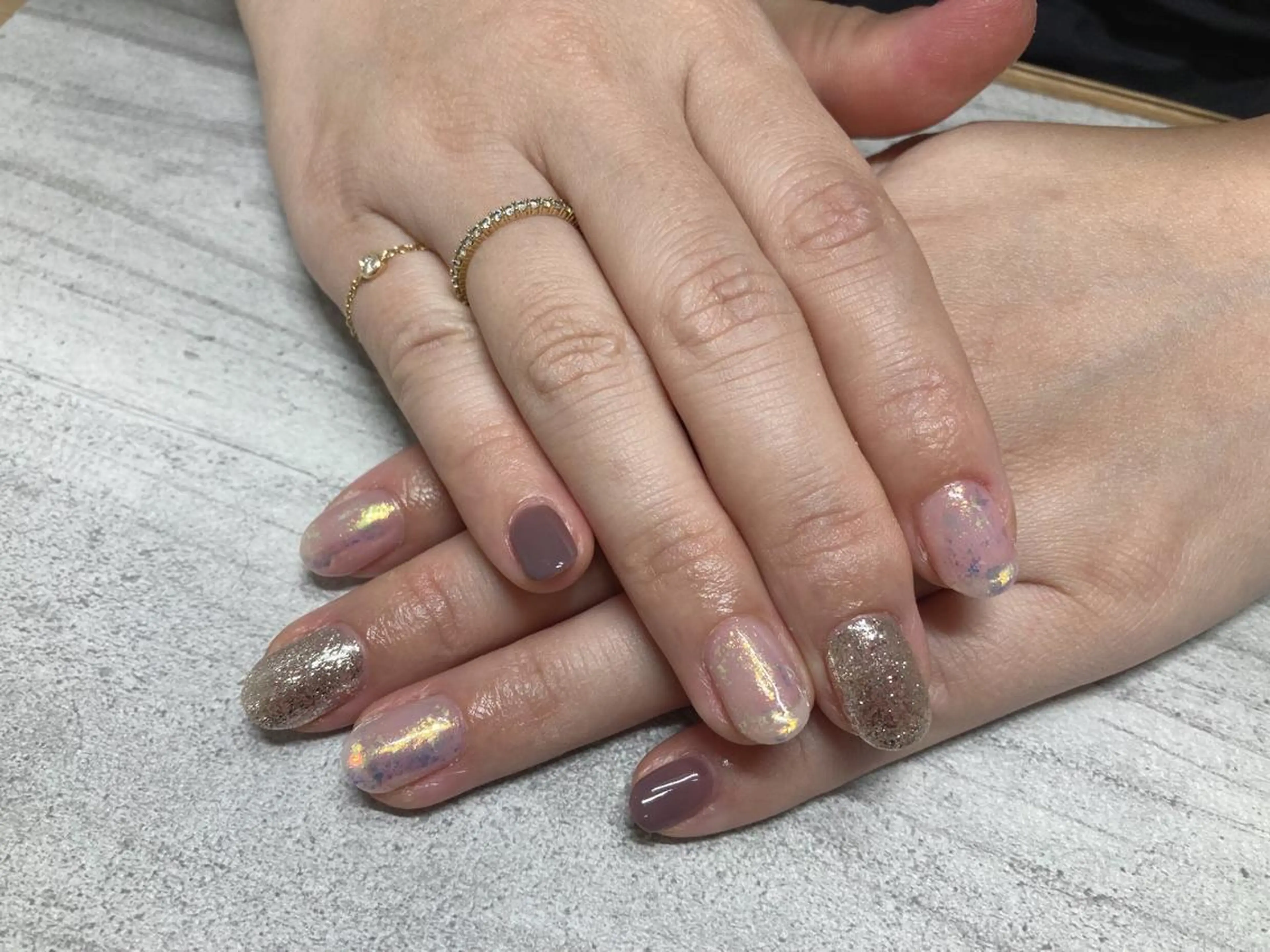 ネイル フットネイル フレンチネイル ジェルネイル ハート キラキラネイル Mogu nail 二子玉川のネイルデザイン