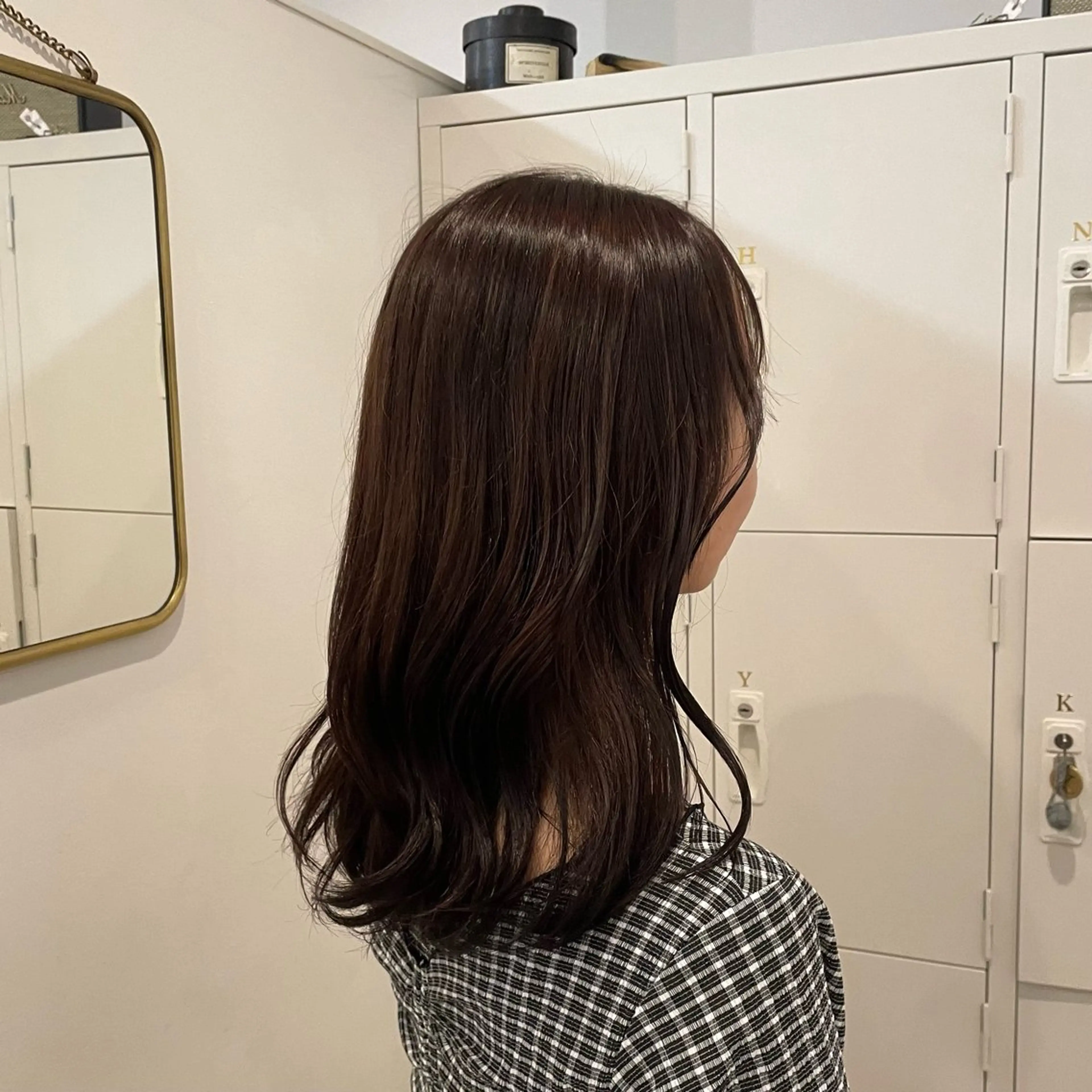 セミロング カラー canon/レイヤー /透明感カラーのヘアスタイル