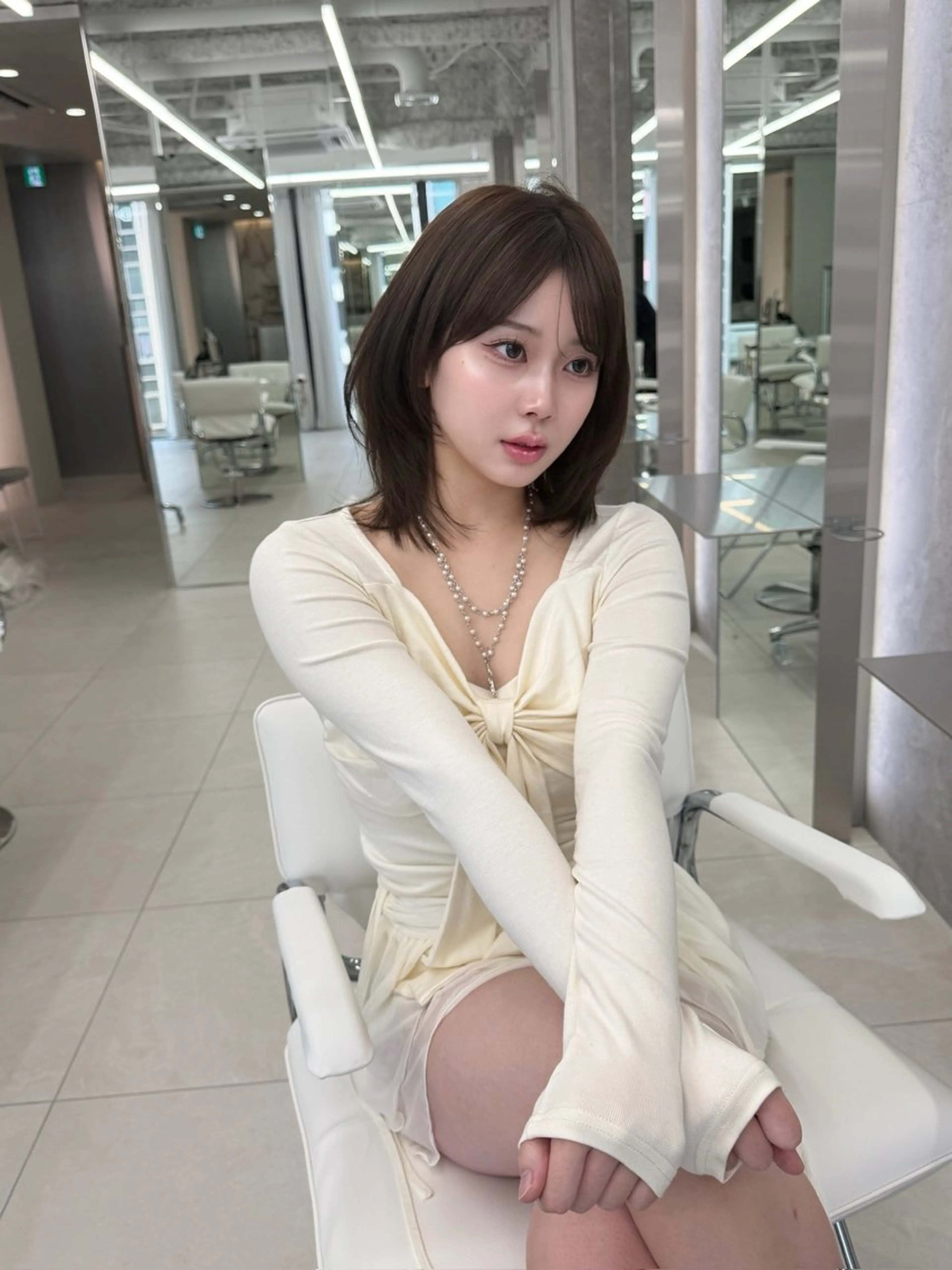 ロング 韓国風ヘア kiti Sakaeのヘアスタイル