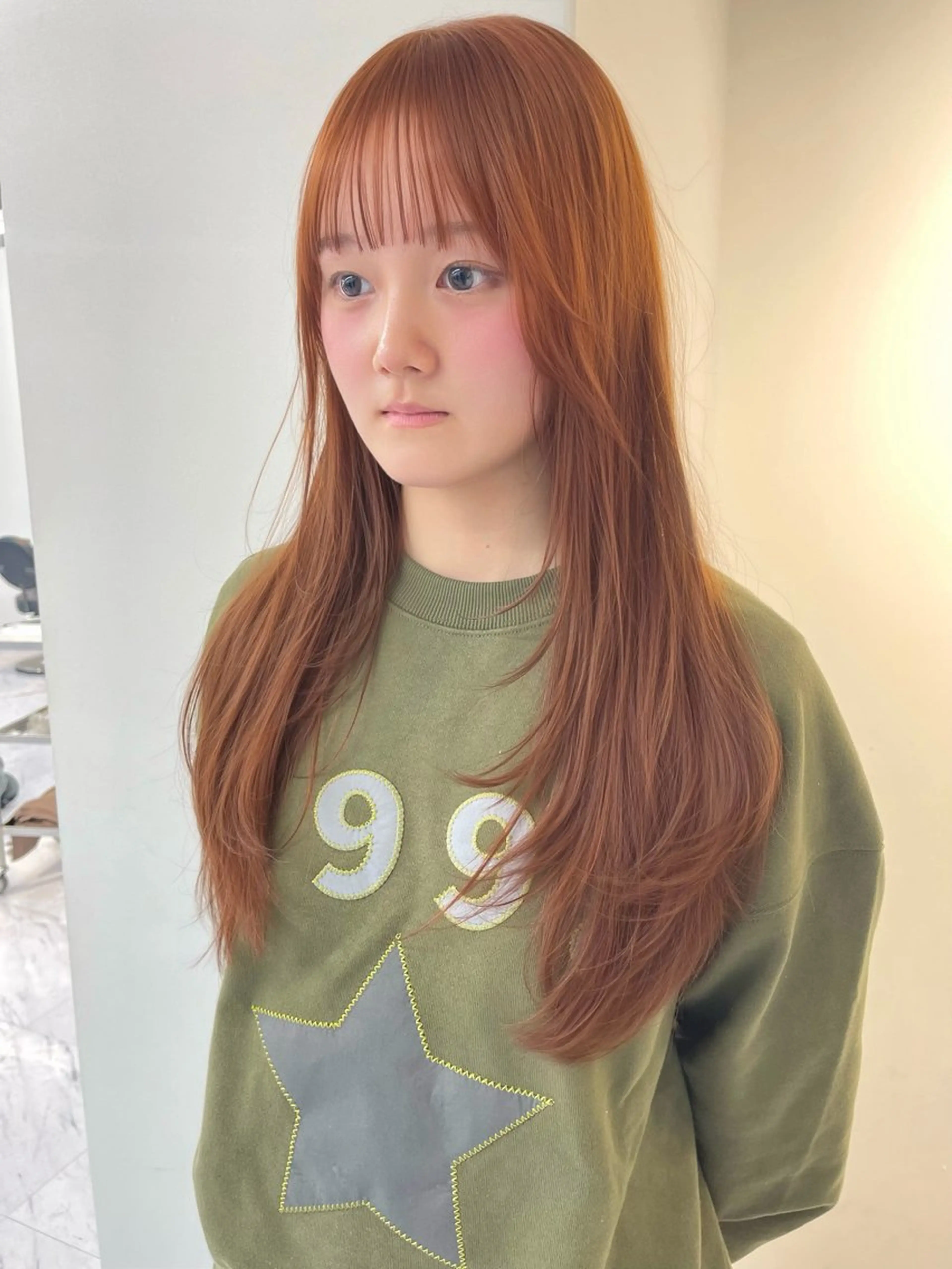 ロング カラー ベージュカラー ブリーチ ケアブリーチ デザインカラー ダブルカラー カット ヘアカラー TATSUブリーチ/ ミルクティーベージュのヘアスタイル
