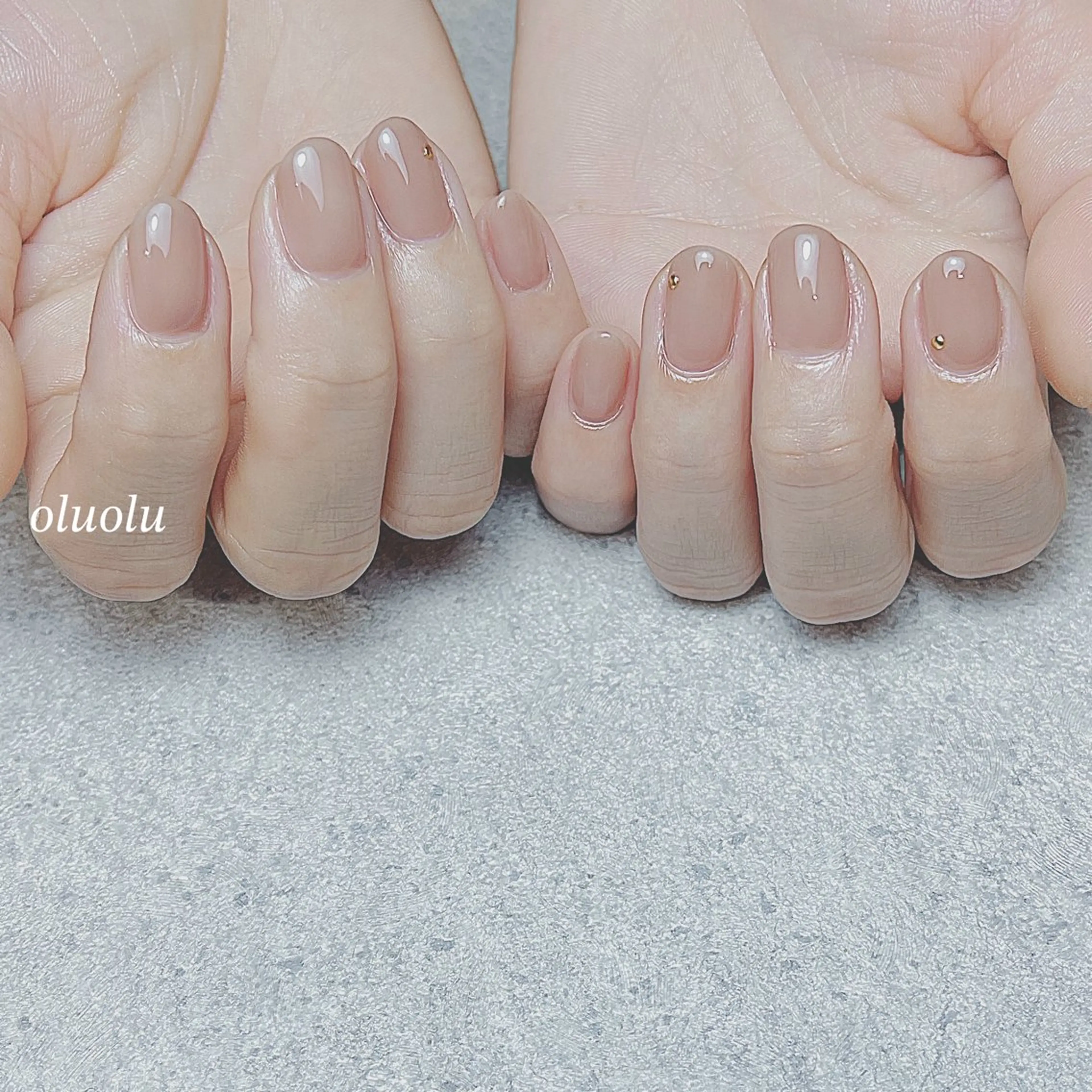 ネイル アートネイル フットネイル ニュアンスネイル オフィスネイル ワンカラーネイル ハンドネイル 大村 紬華のネイルデザイン