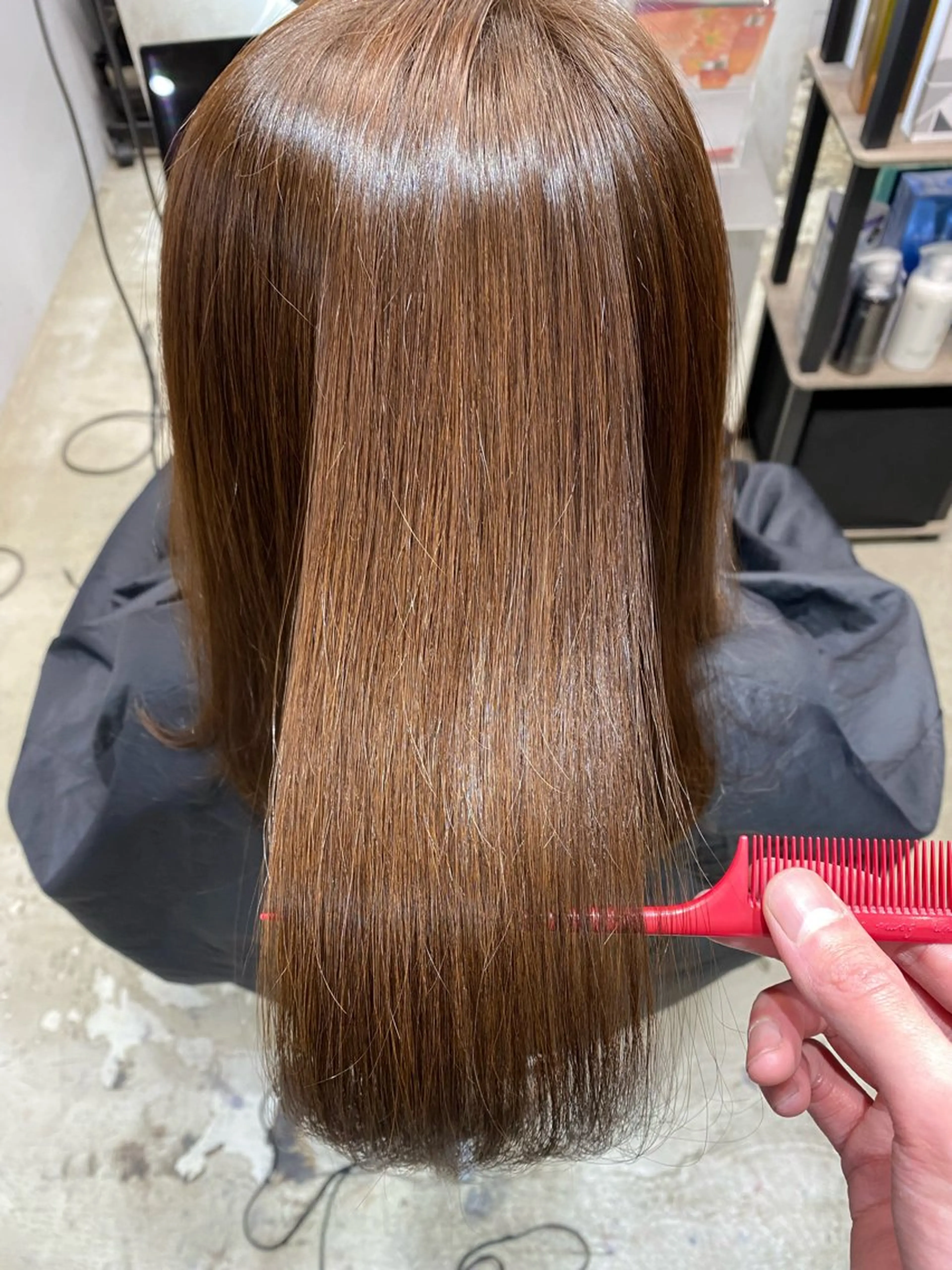 セミロング カラー 髪質改善 トリートメント カット トリートメント レイヤー×髪質改善✨ 渋谷/佐藤侑哉のヘアスタイル