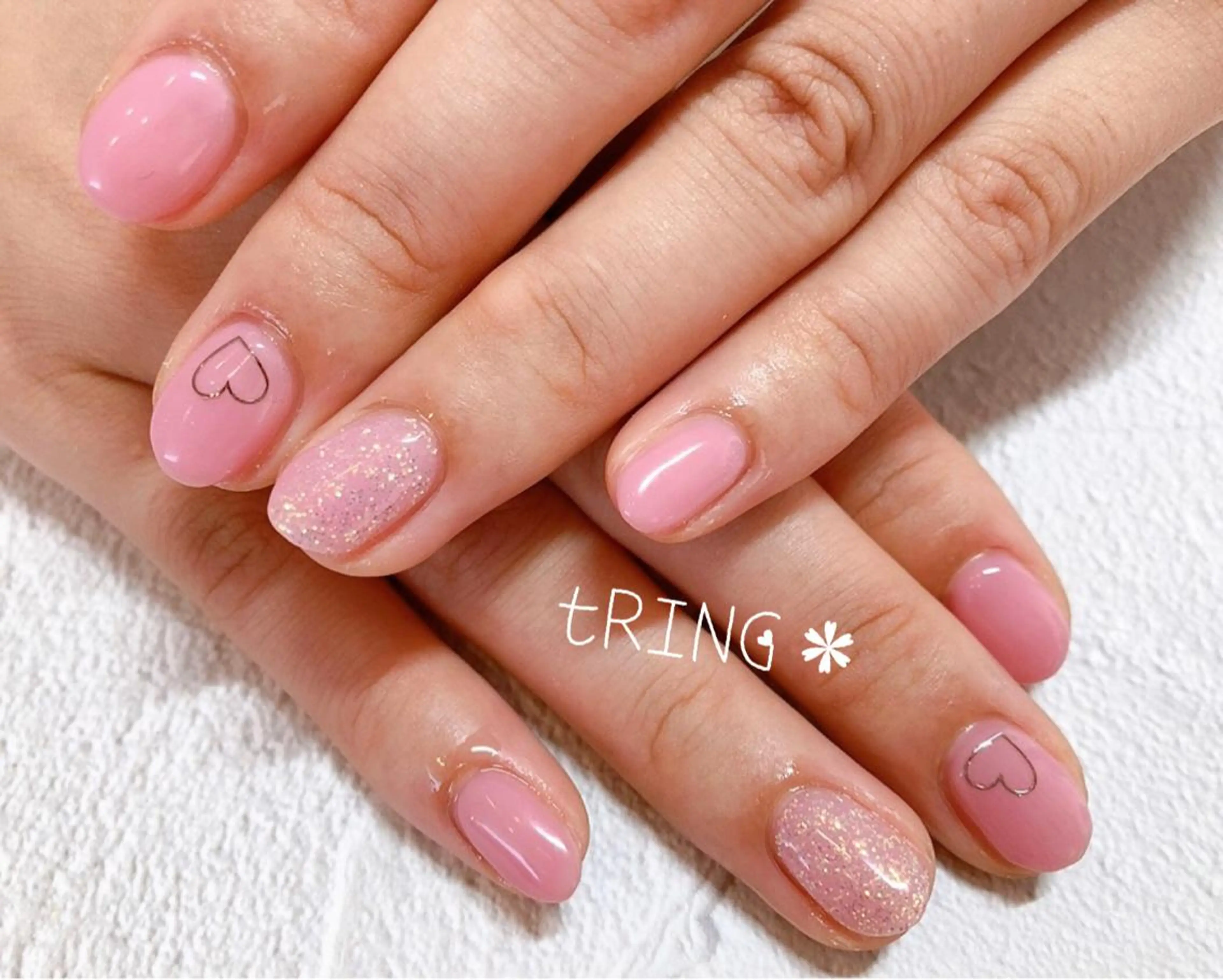 ネイル ハンドネイル tRING＊ しいの木台のネイルデザイン