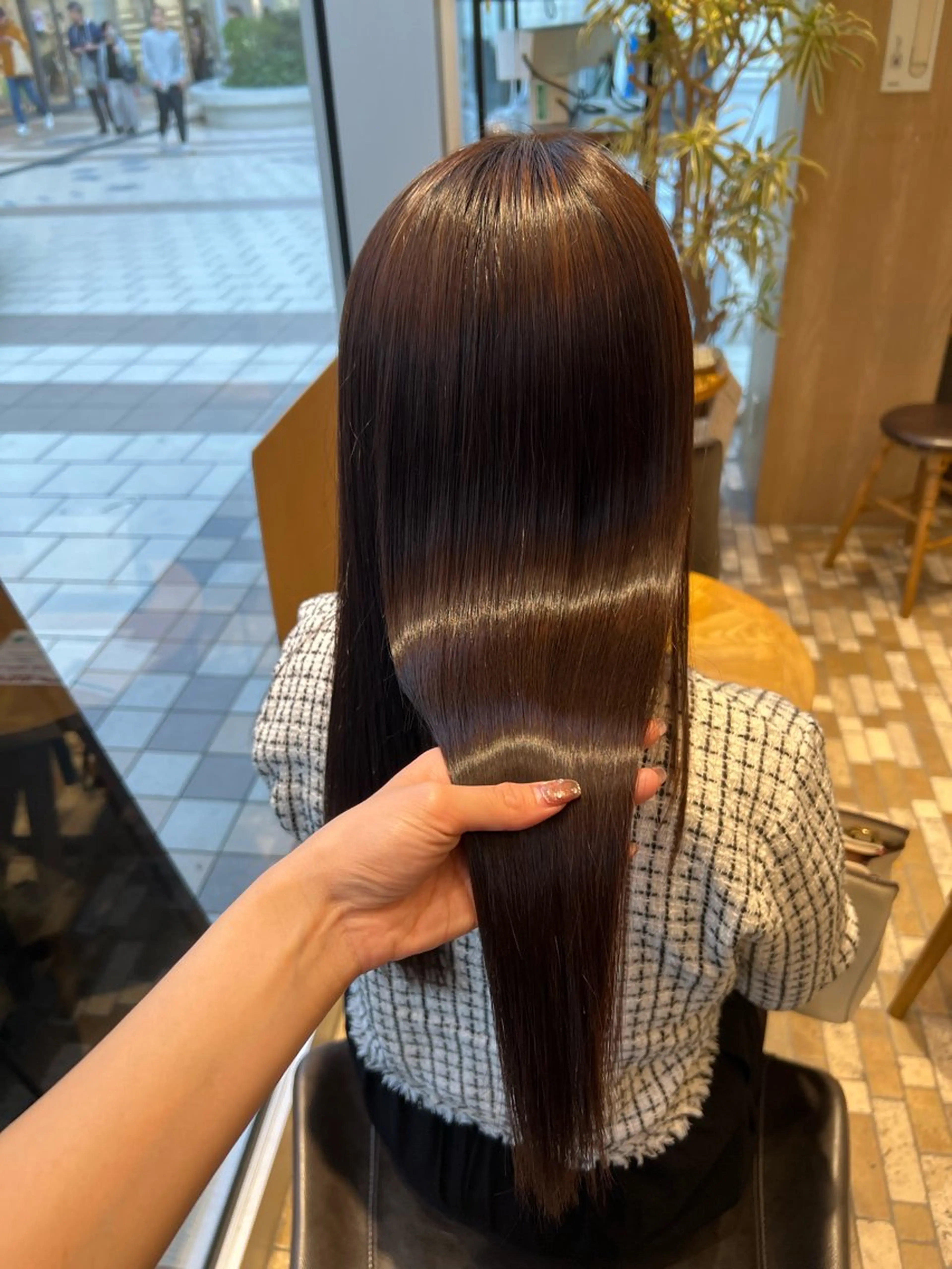 ロング パーマ 髪質改善 酸性ストレート ストレートパーマ カット 縮毛矯正 🫧Ai/ ロロネー森ノ宮💖のヘアスタイル