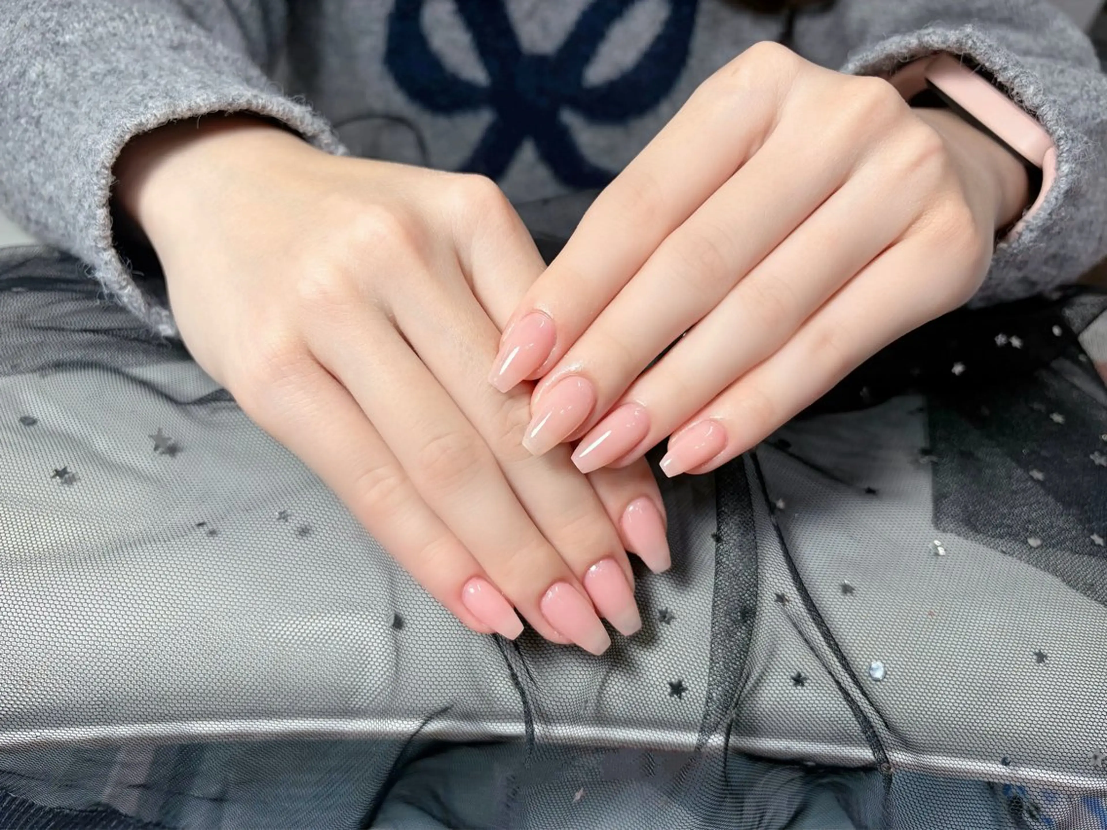 ネイル 成人式 フラッシュネイル フレンチネイル ジェルネイル グラデーション ハンドネイル Lya  Nail Yumi❤️のネイルデザイン