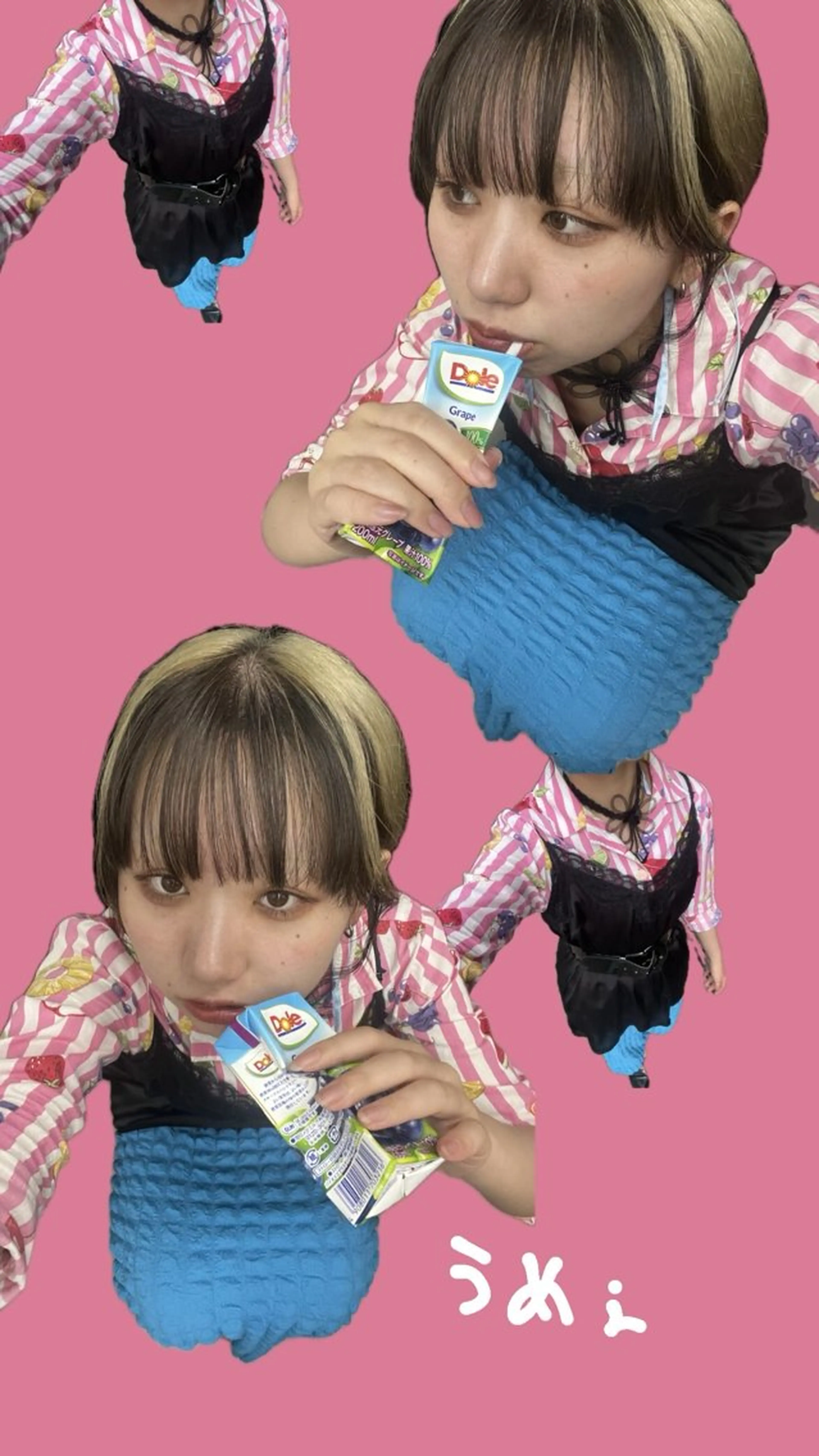 ミディアム ヘアアレンジ 岡山ハイトーン・ ルーツカラー/こもものヘアスタイル