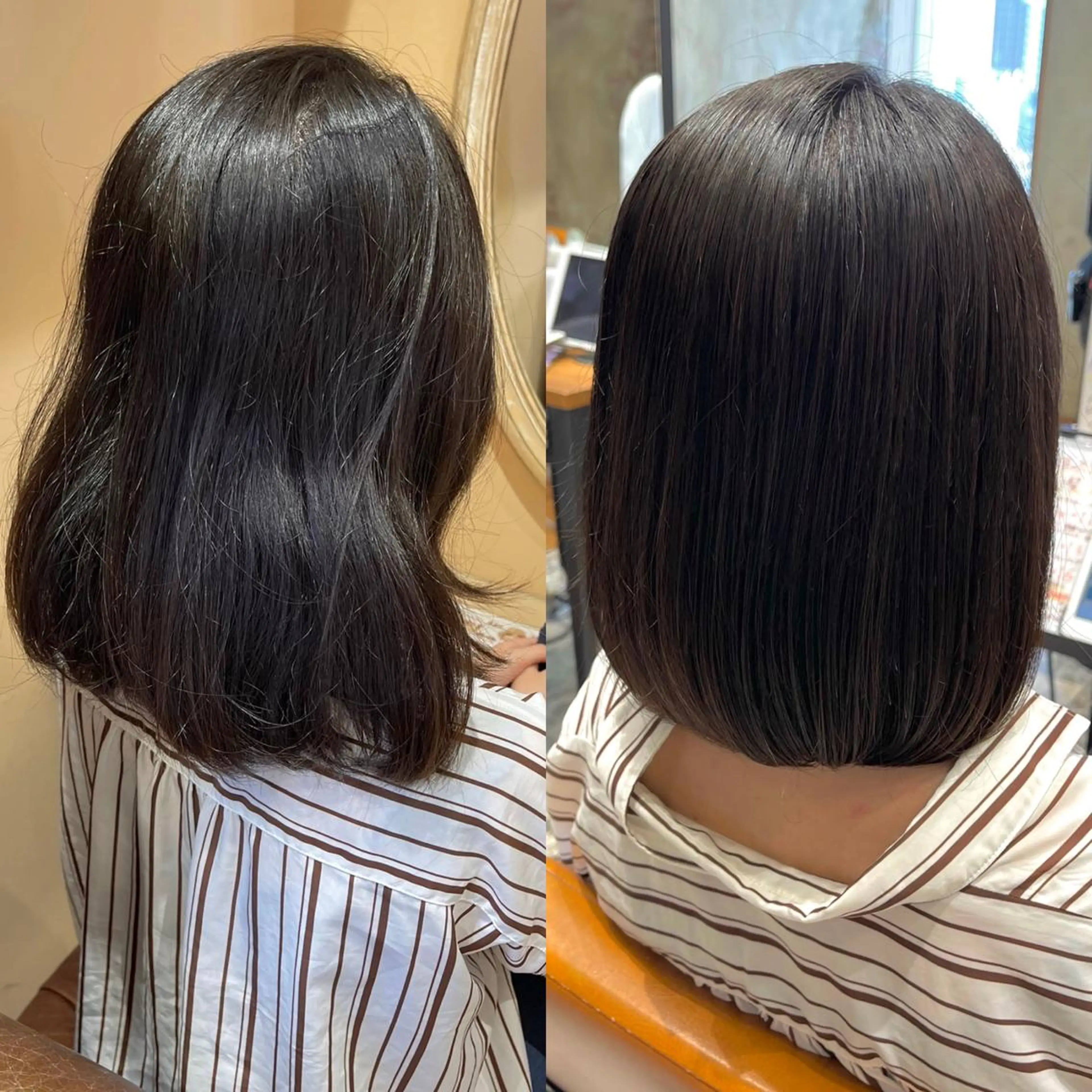 ミディアム カラー パーマ ヘアアレンジ イルミナカラー 髪質改善 トリートメント ストレートパーマ カット 縮毛矯正 トリートメント ヘアセット 日本一の小顔カット/ ボブ/顔周り/韓国のヘアスタイル