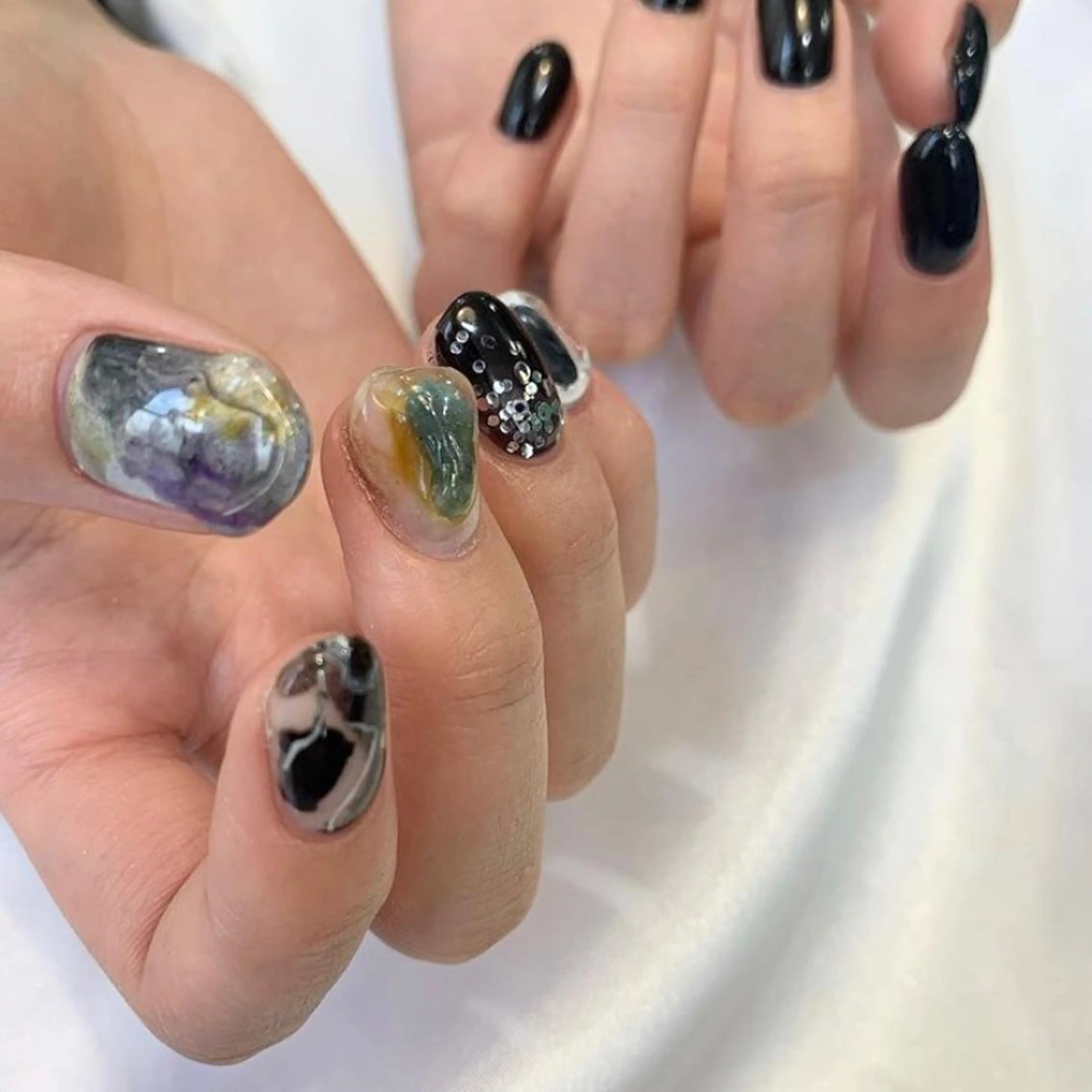 ネイル kana/モード ・グランジ໒꒱のネイルデザイン