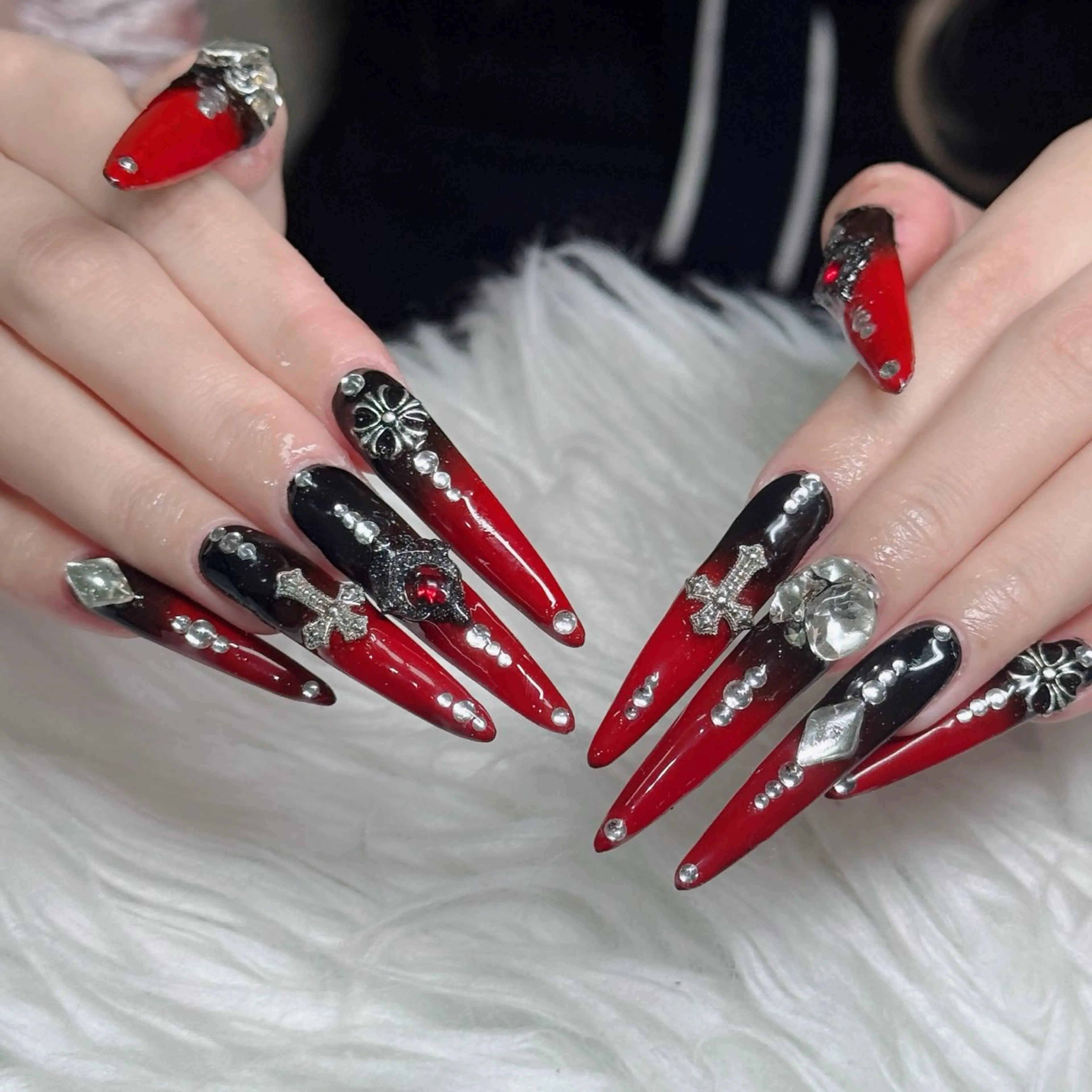 ネイル フットネイル フレンチネイル グラデーション 韓国ネイル ロングネイル ハンドネイル Hani Nail Salonのネイルデザイン