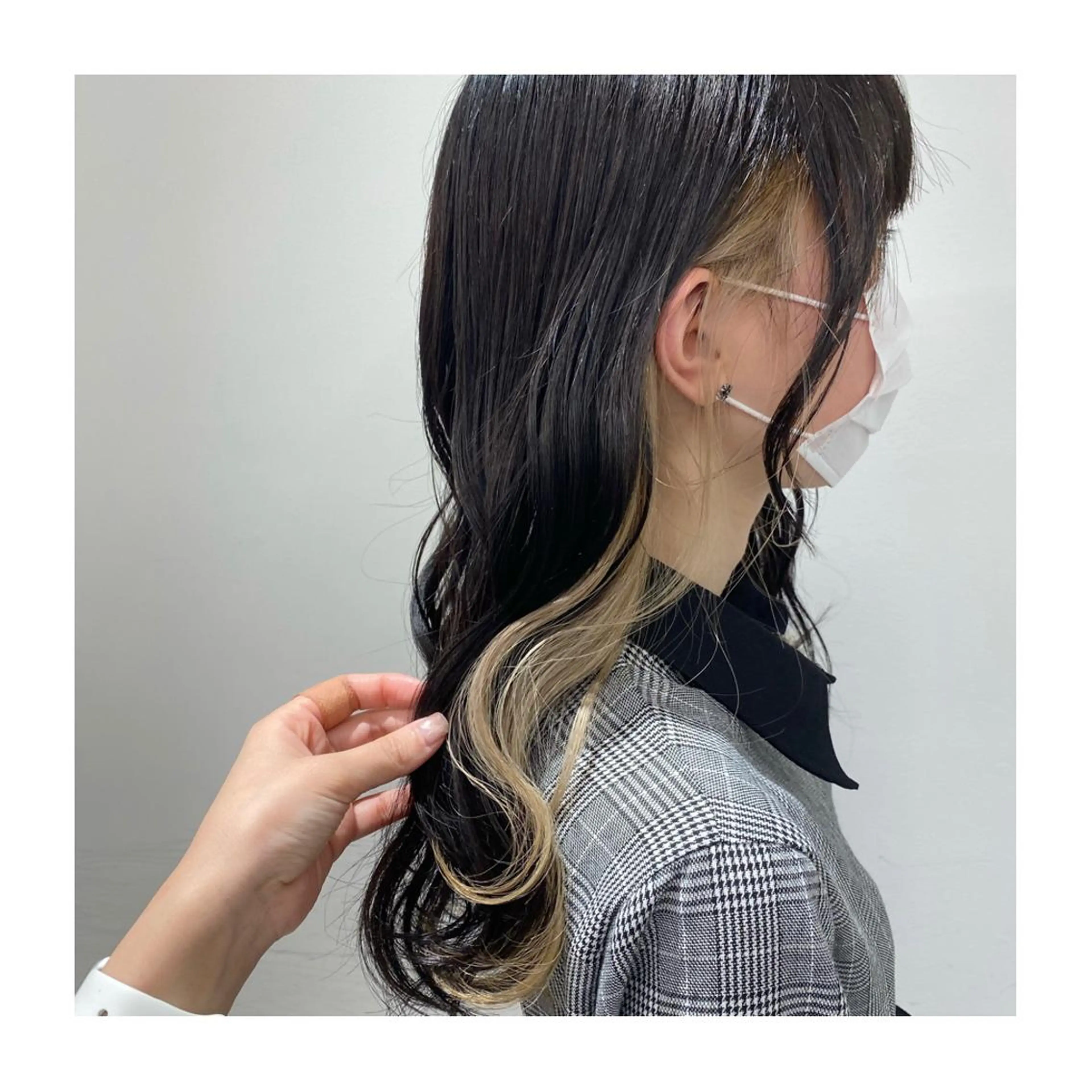 ロング カラー カット ヘアカラー 小國 綾かのヘアスタイル