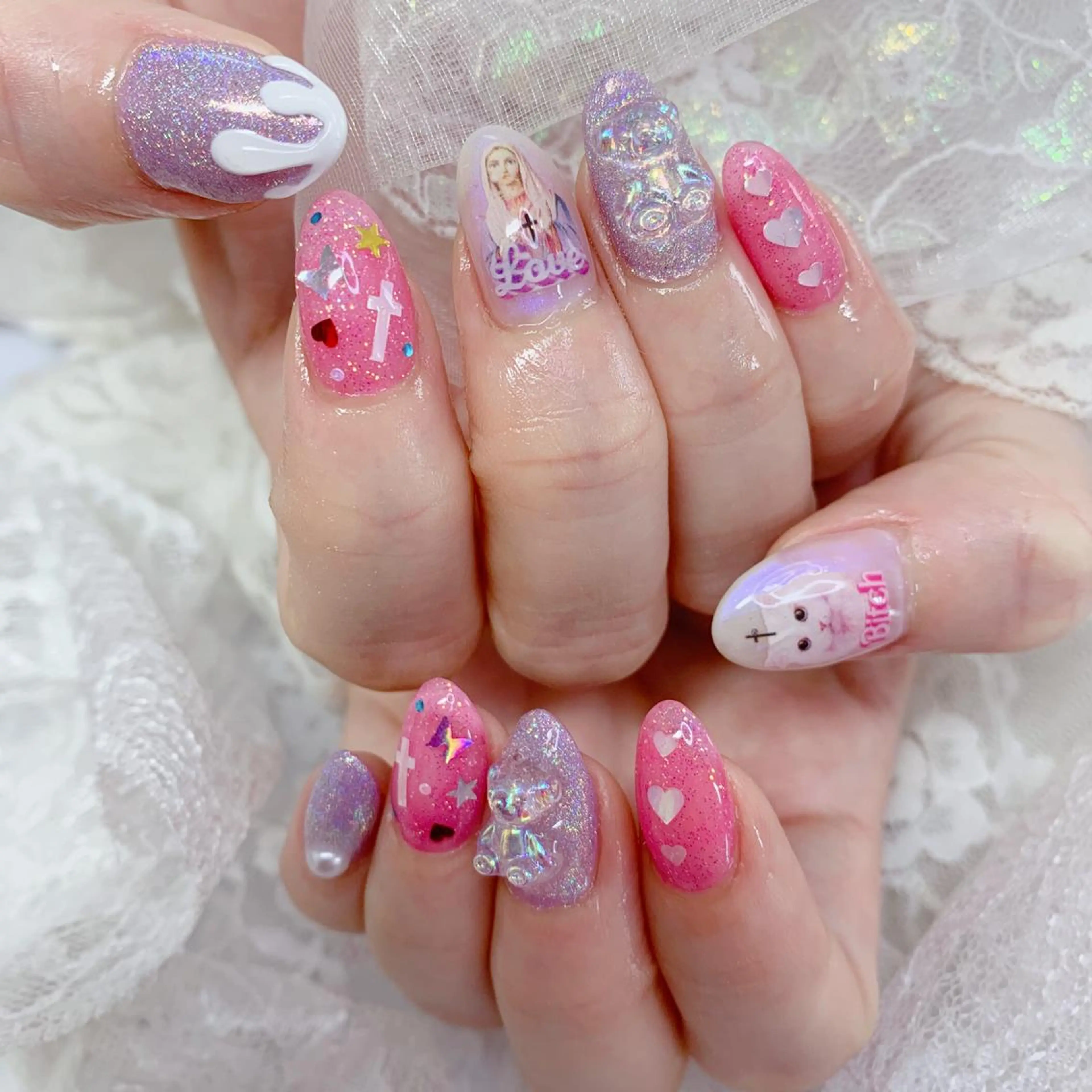 ネイル ハンドネイル La neige* yuki 🥯🍑のネイルデザイン