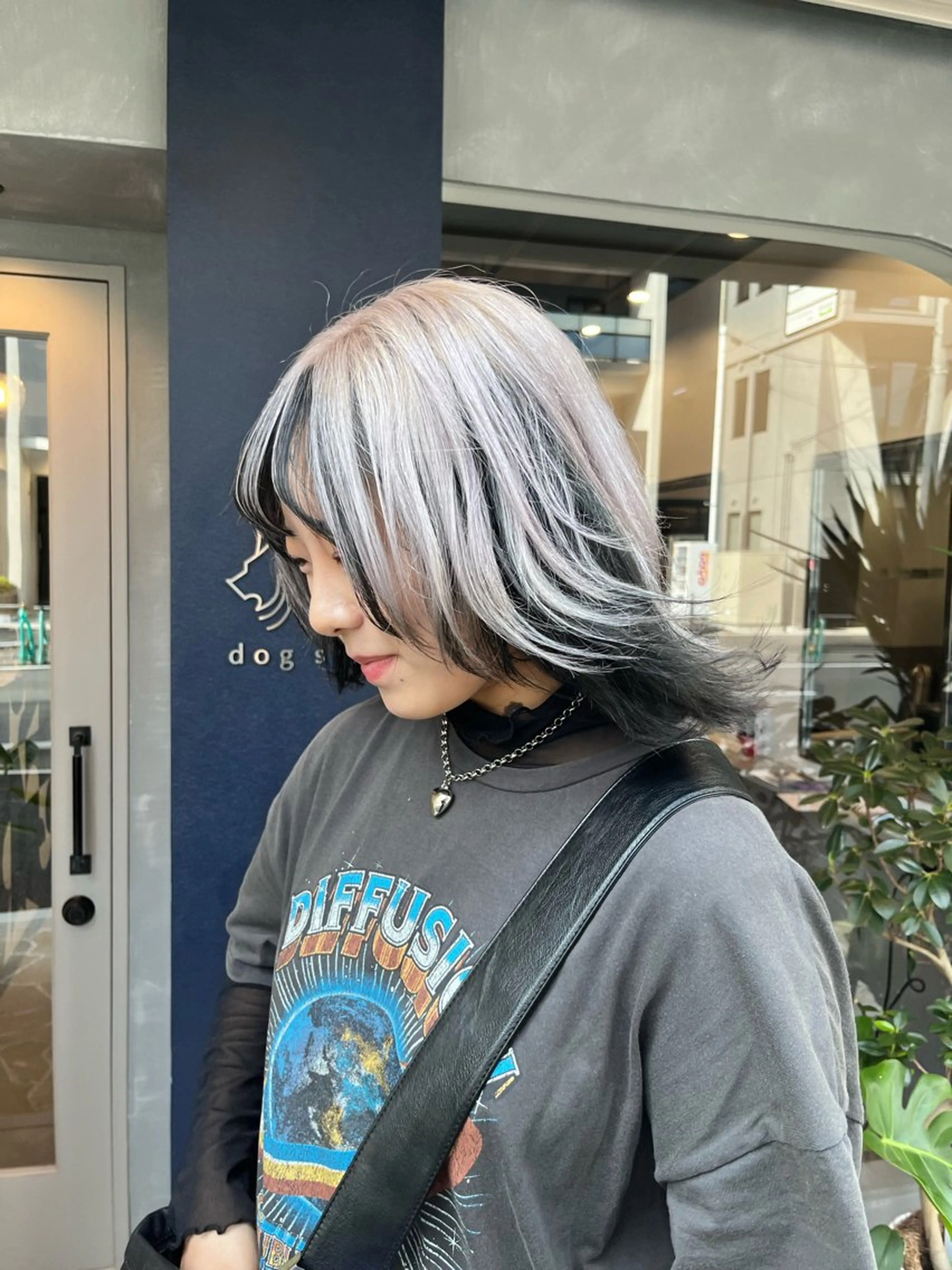 ミディアム カラー ヘアカラー dogstar小林諒 レイヤー/パーマのヘアスタイル