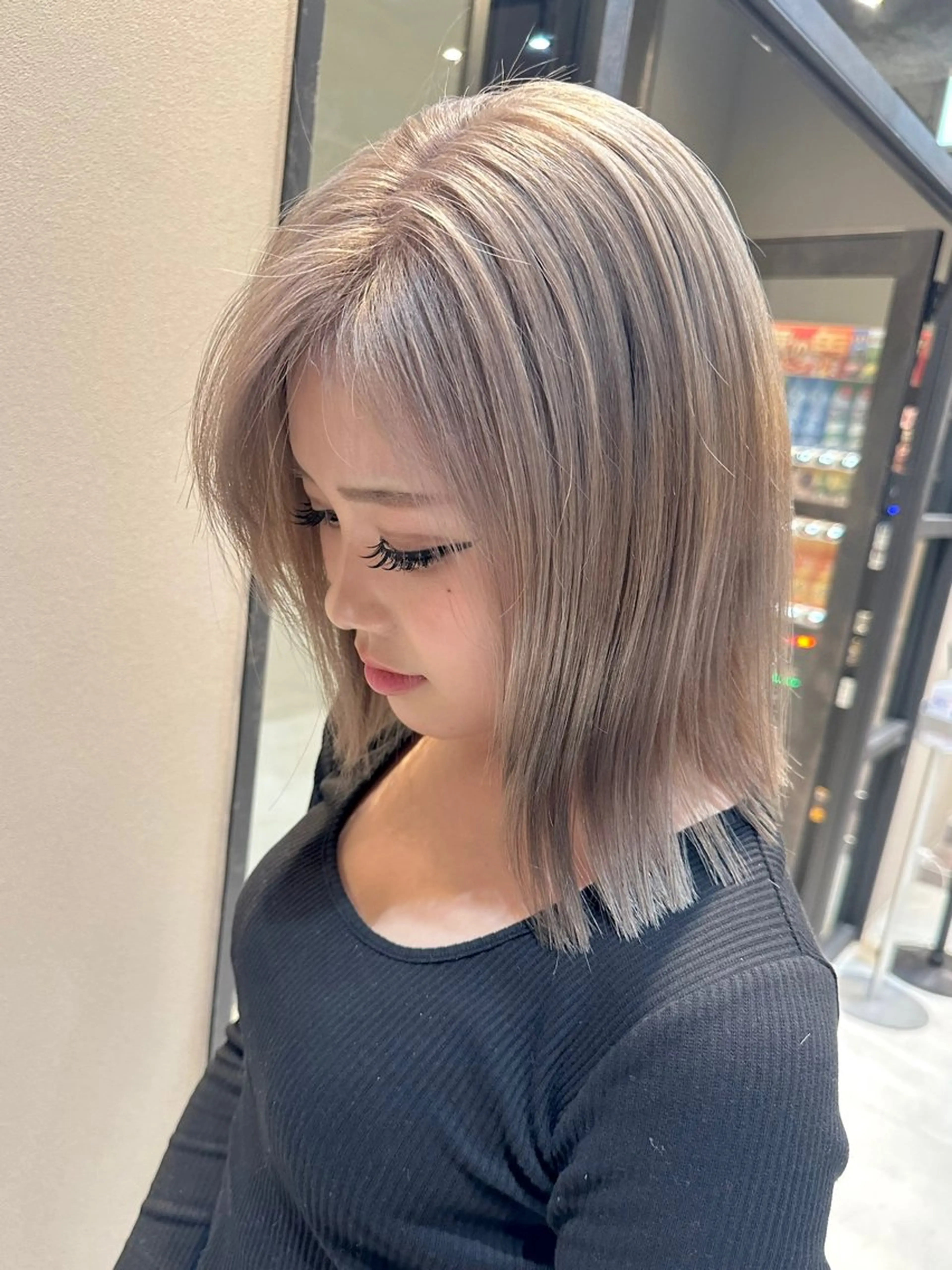 ミディアム ヘアカラー 🔷ブリーチバレイヤ ージュ🔷飯野達也のヘアスタイル