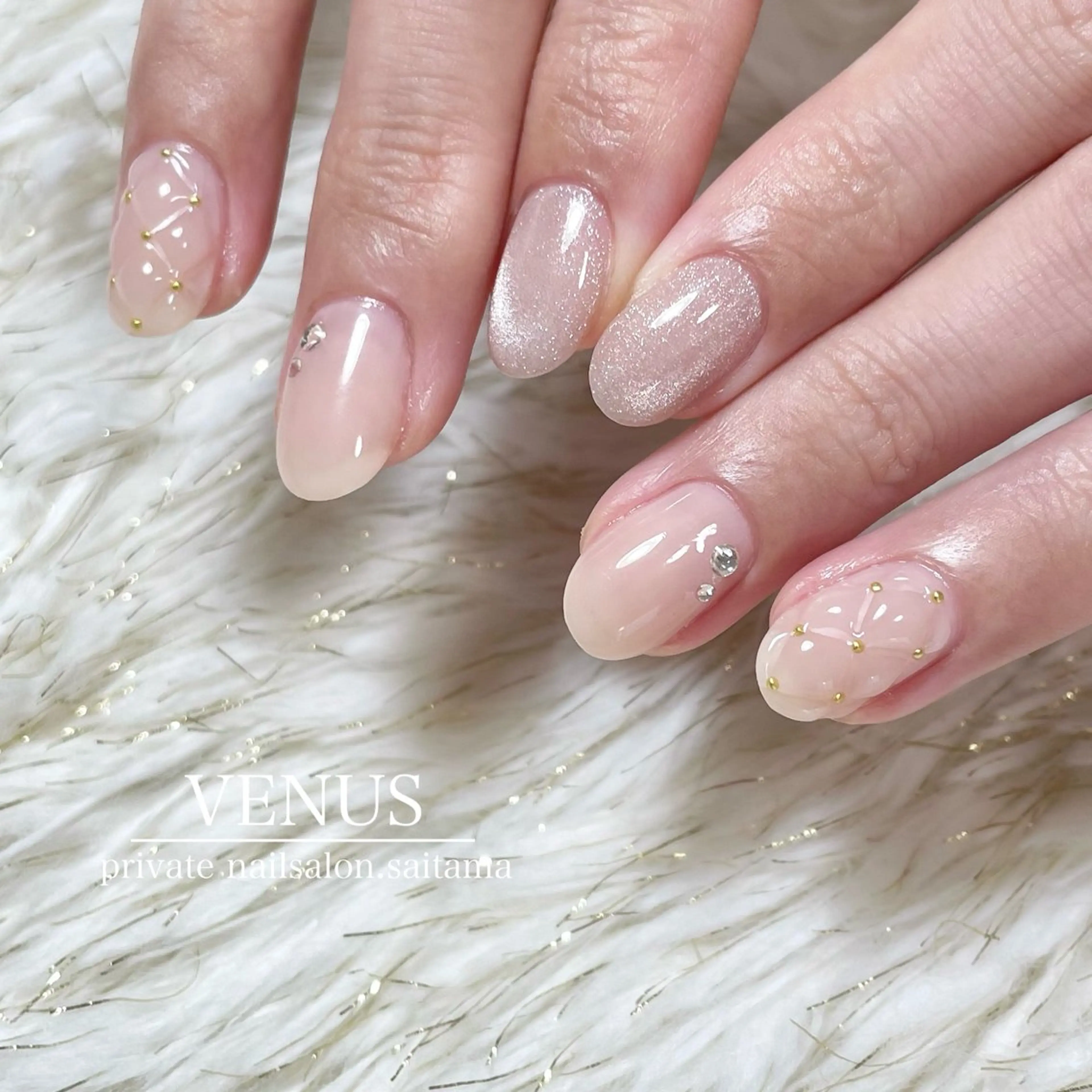 ネイル マグネットネイル ハンドネイル nailsalon VENUSのネイルデザイン