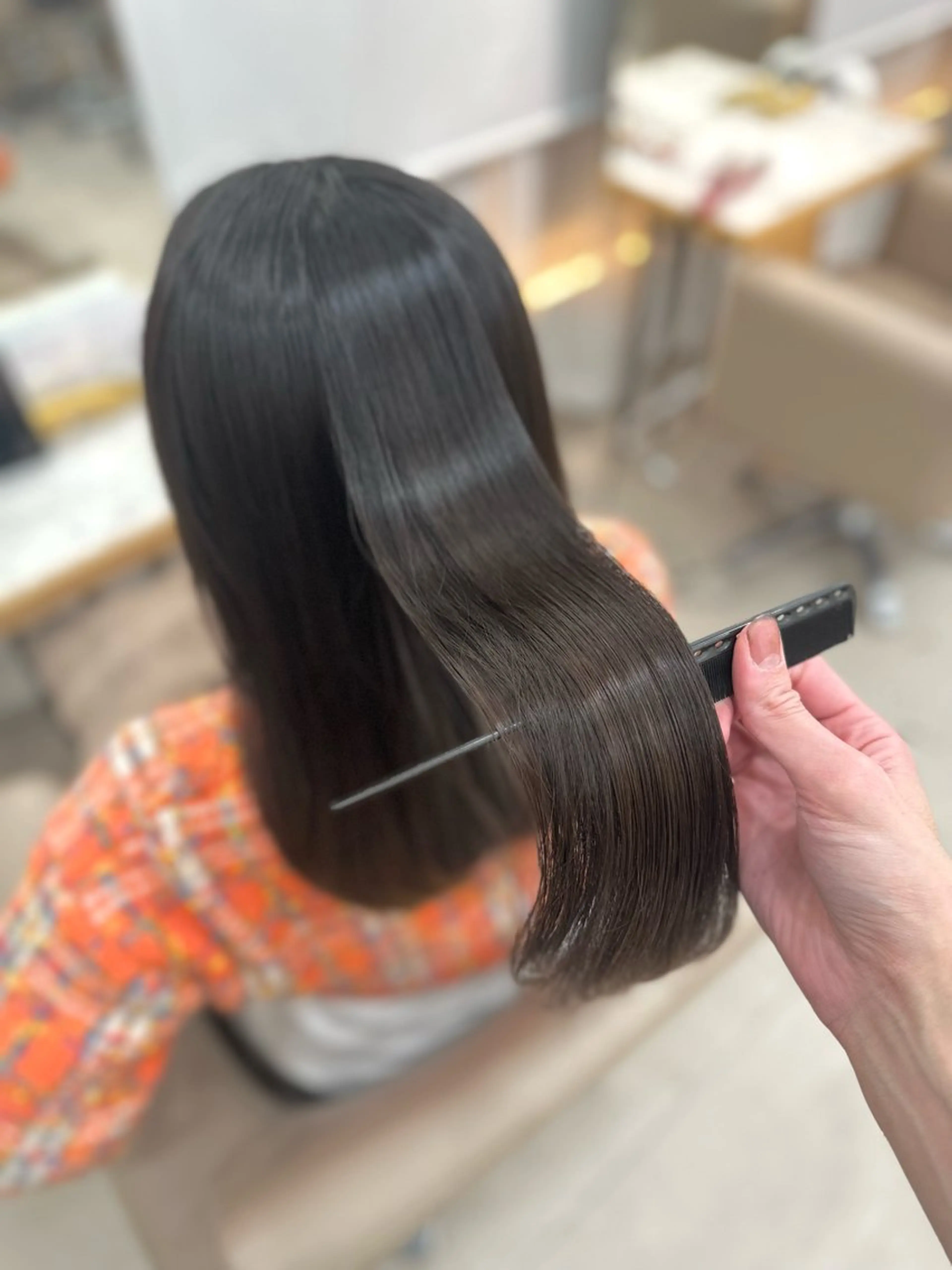 ロング パーマ カット 縮毛矯正 トリートメント ヘッドスパ 巻けるケア縮毛矯正✨ ケアカラー✨山下のヘアスタイル