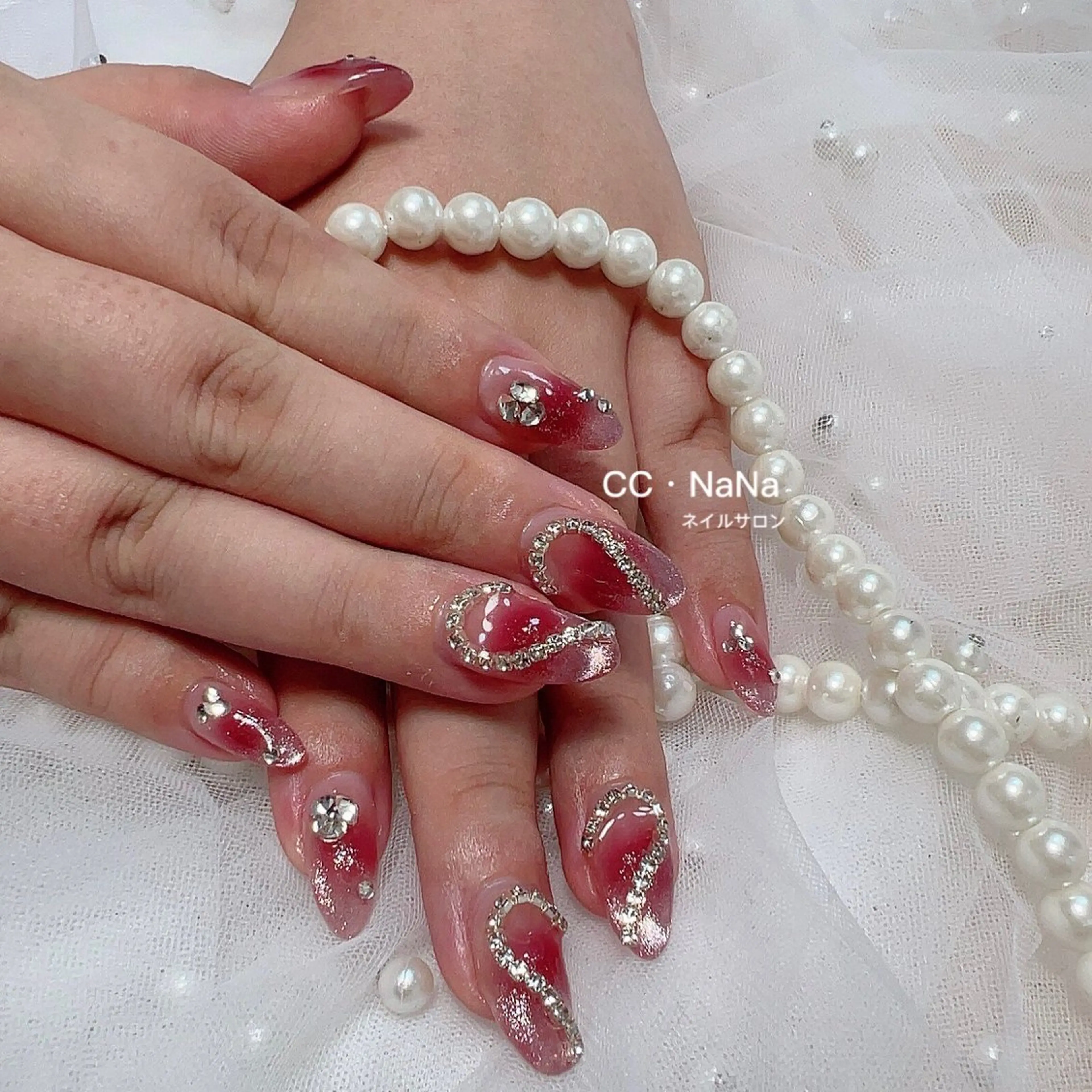 ネイル 持ち込み ハンドネイル CCNaNaスカルプ 長さだし専門💎Yoのネイルデザイン