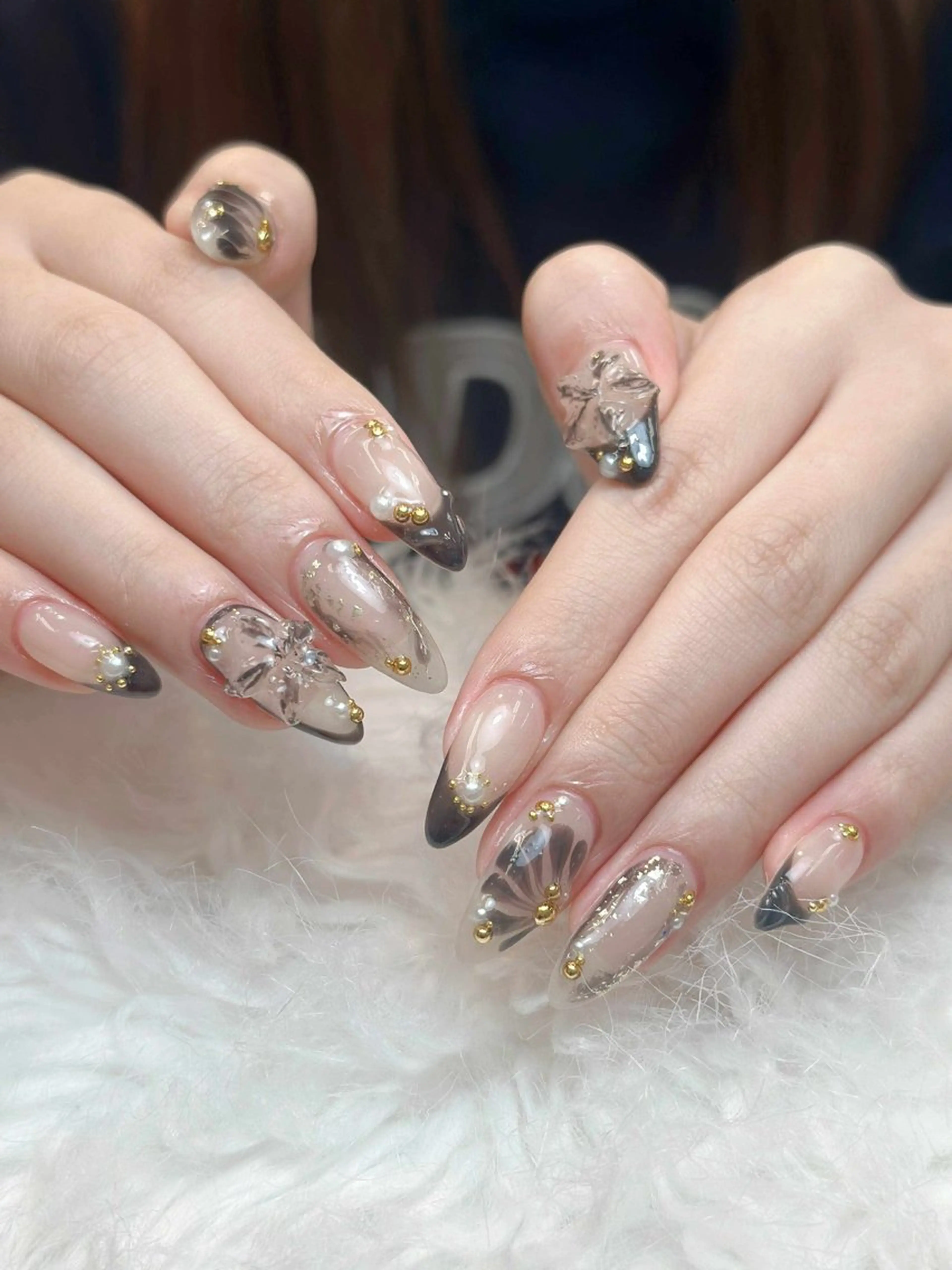 ネイル アートネイル ジェルネイル ニュアンスネイル シンプルネイル ネイルチップ ハンドネイル Nie Nail Shinokuboのネイルデザイン