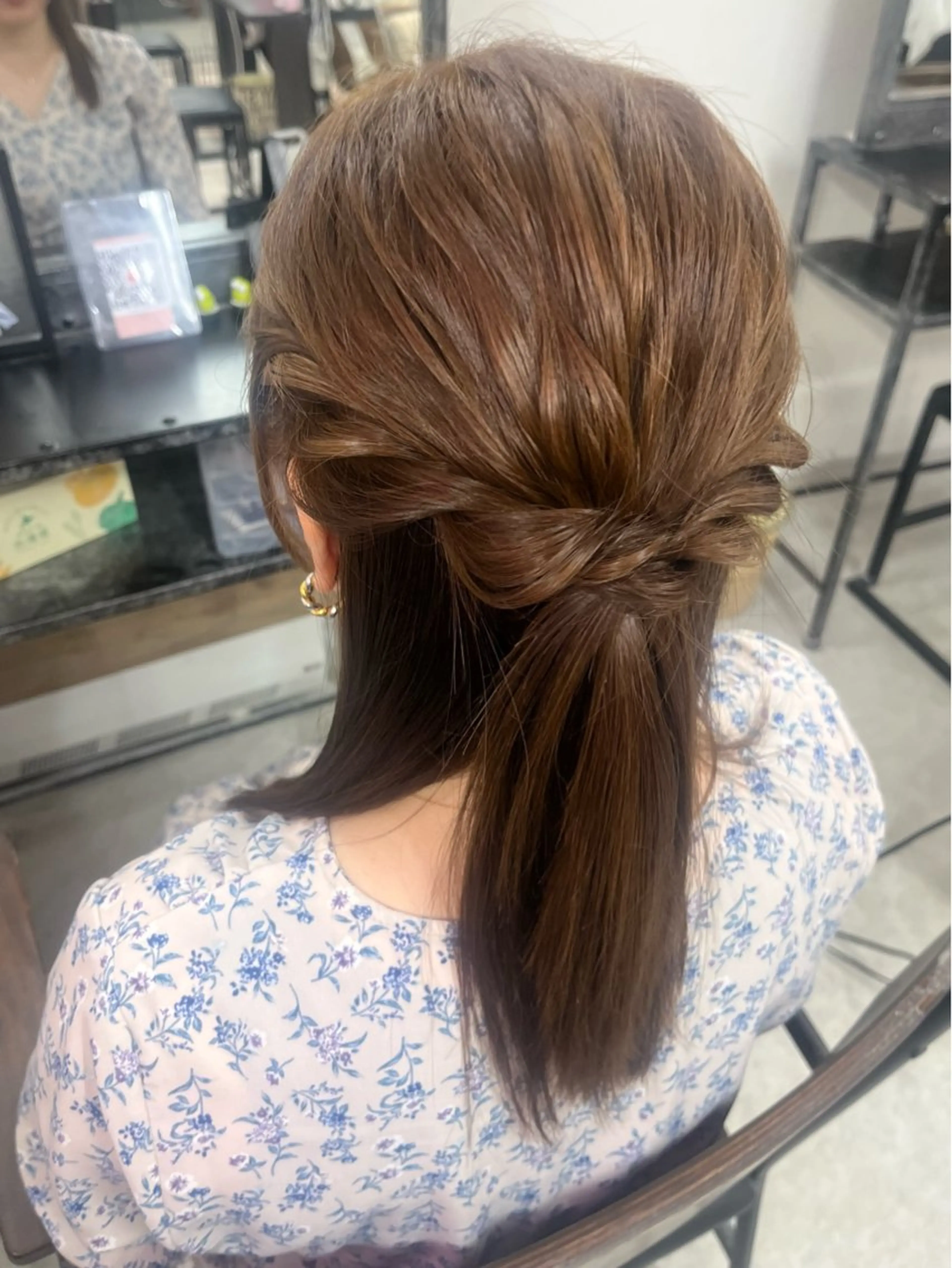 ハーフアップ💟の写真