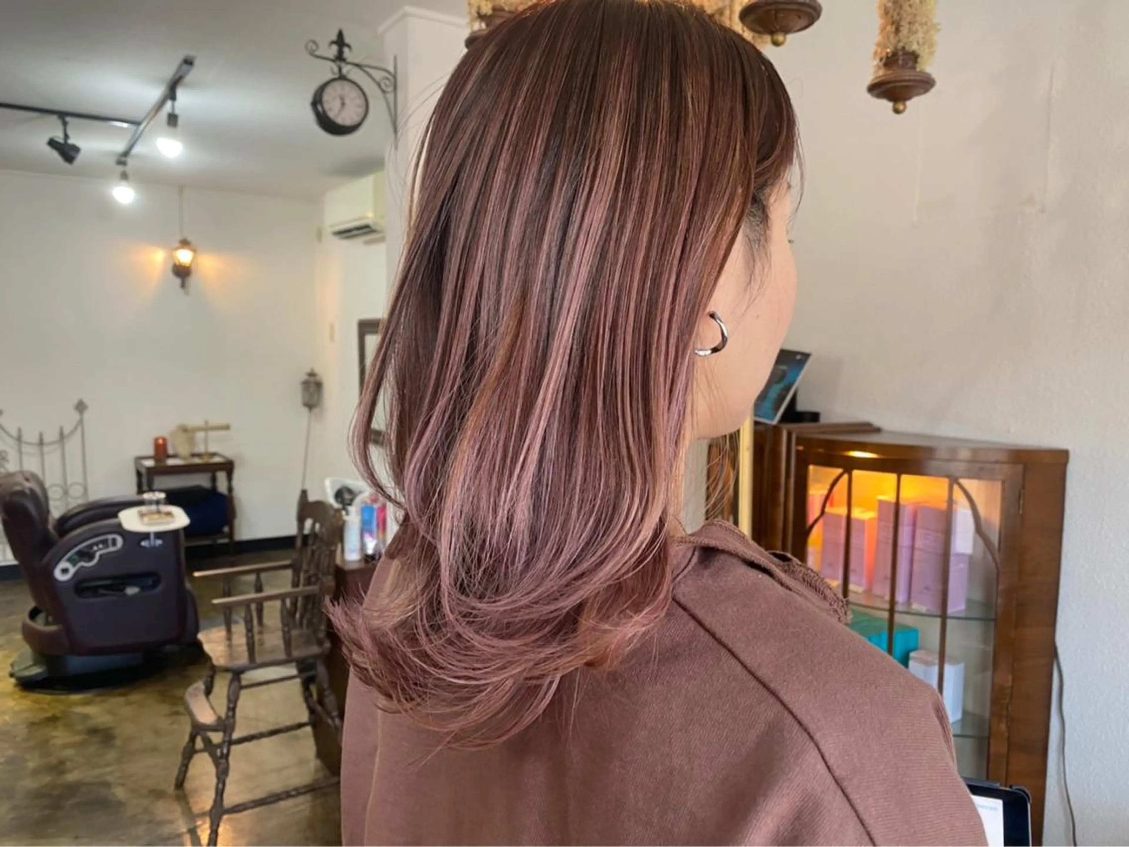 セミロング カラー chambre シャンブルのヘアスタイル