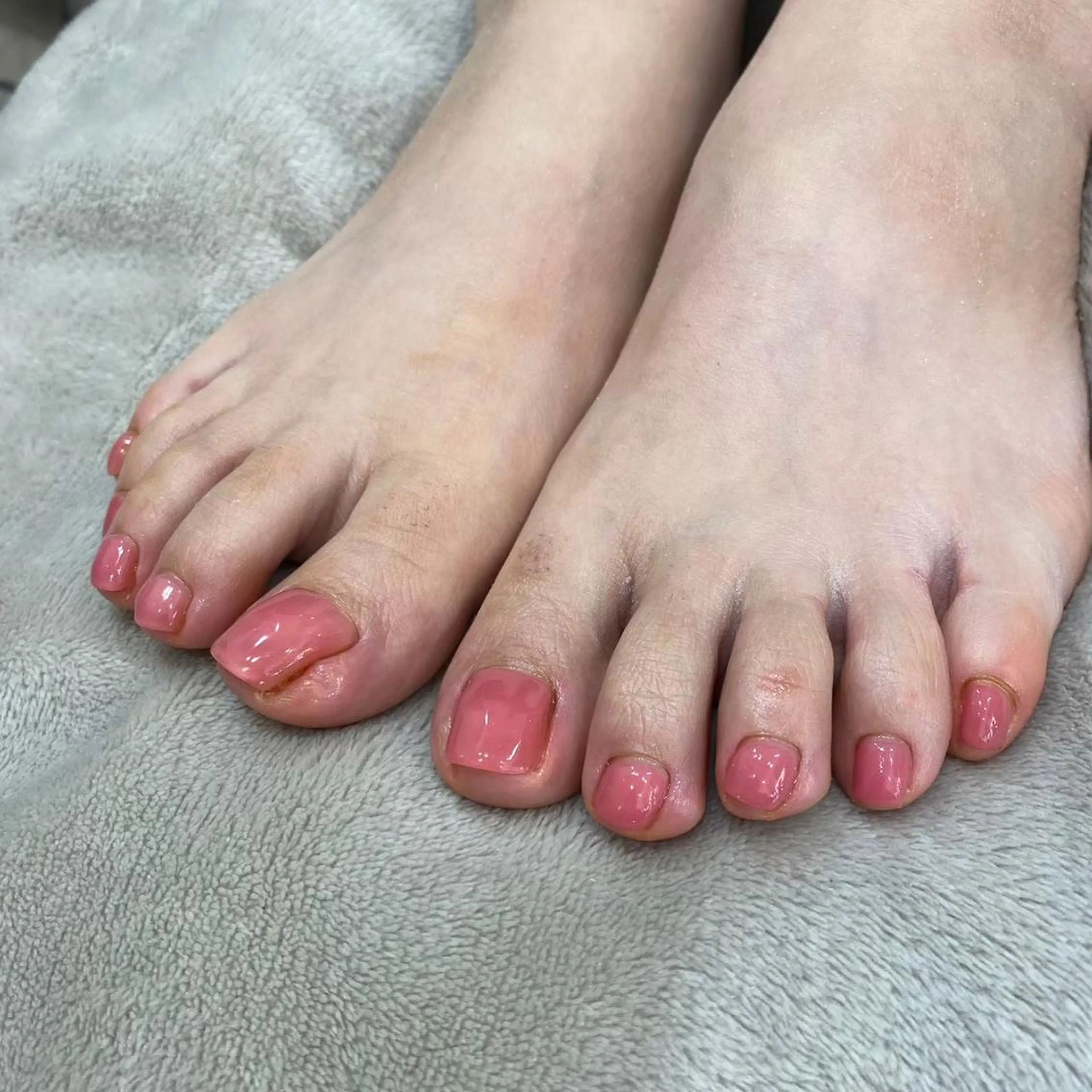 Jrネイリスト☆フットワンカラー★オフありの写真