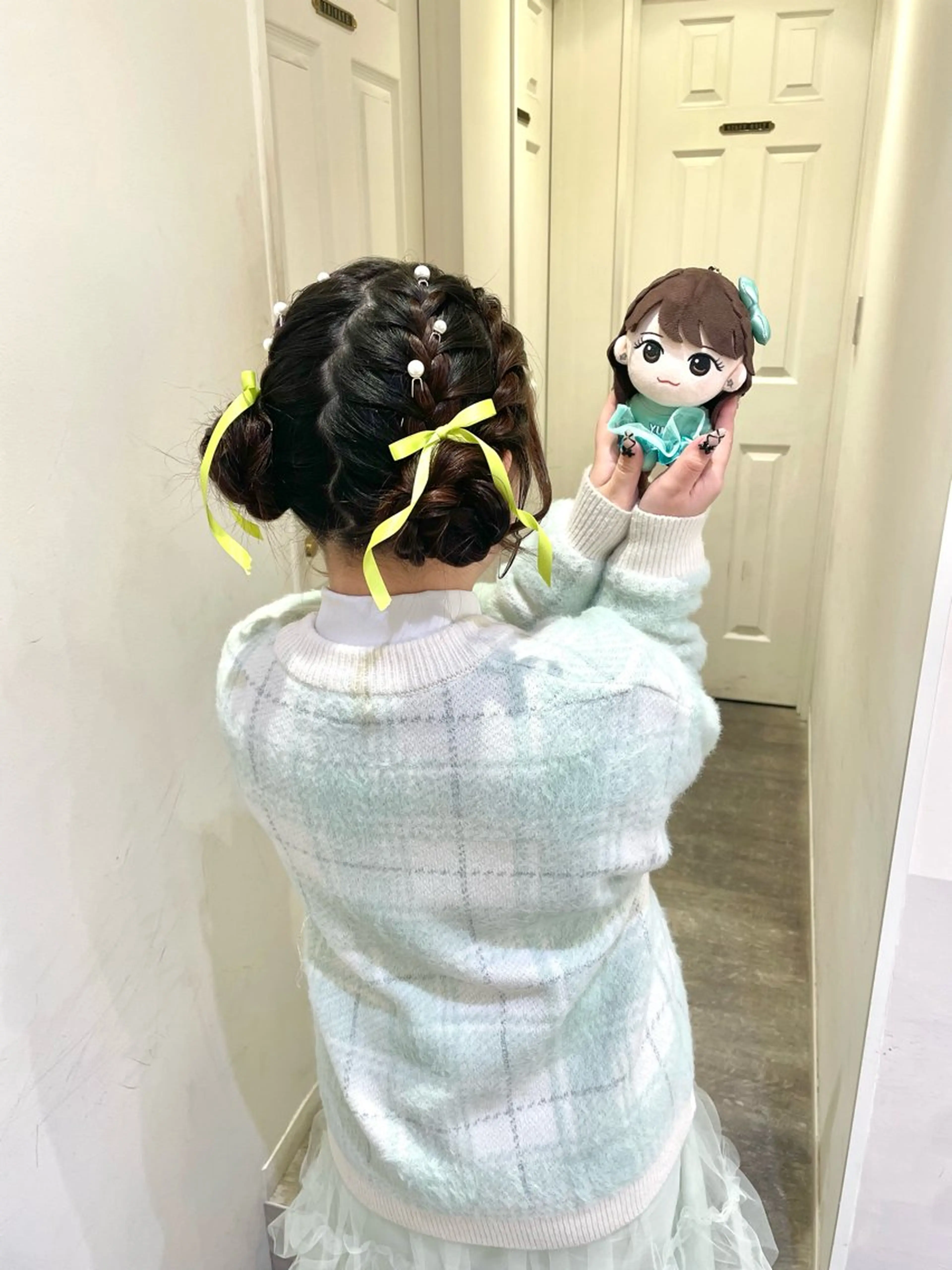 ヘアアレンジ ハイトーンカラー/ 長さだし🐇きょうかのヘアスタイル