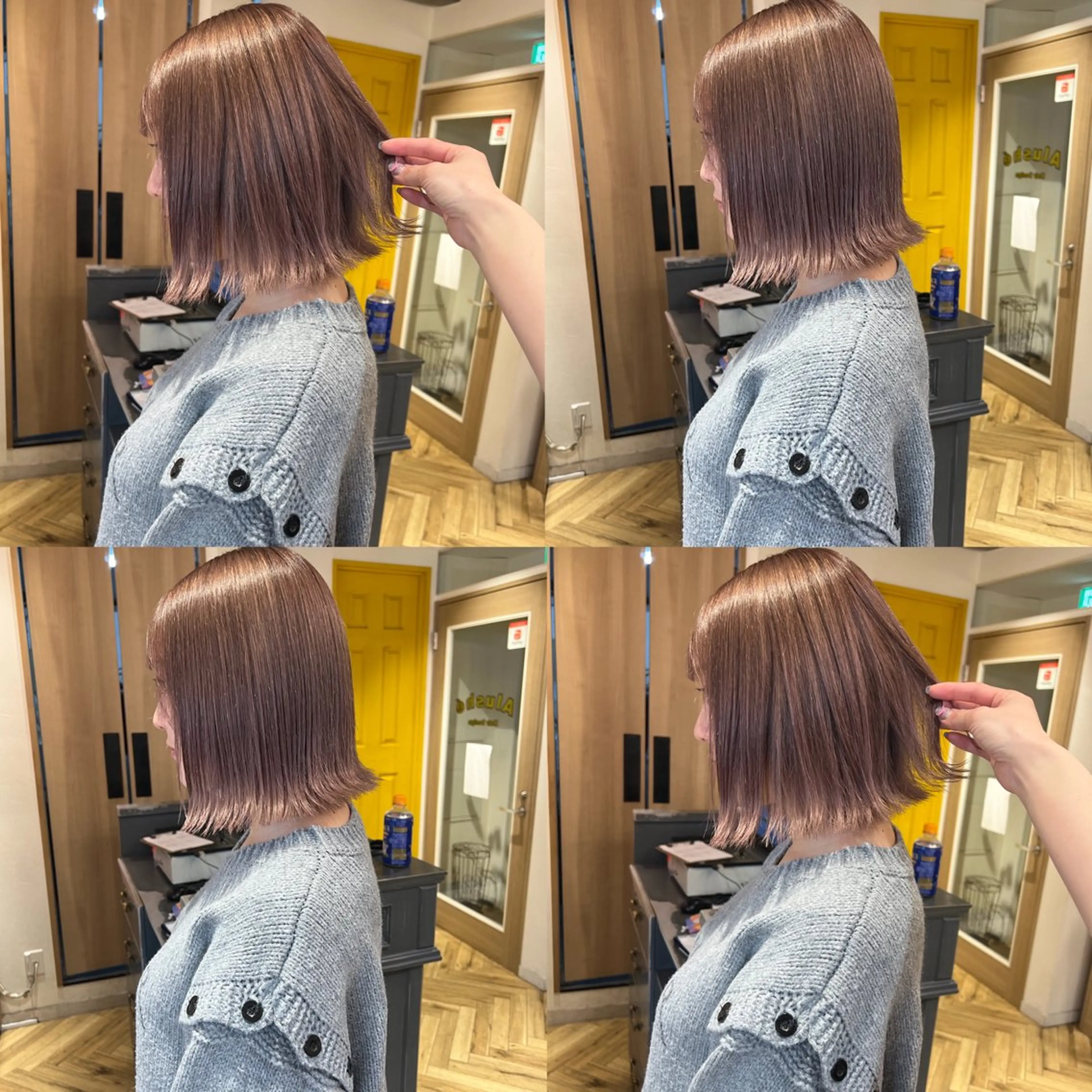 ミディアム カラー 艶カラー/韓国顔周り 🎀mamiのヘアスタイル