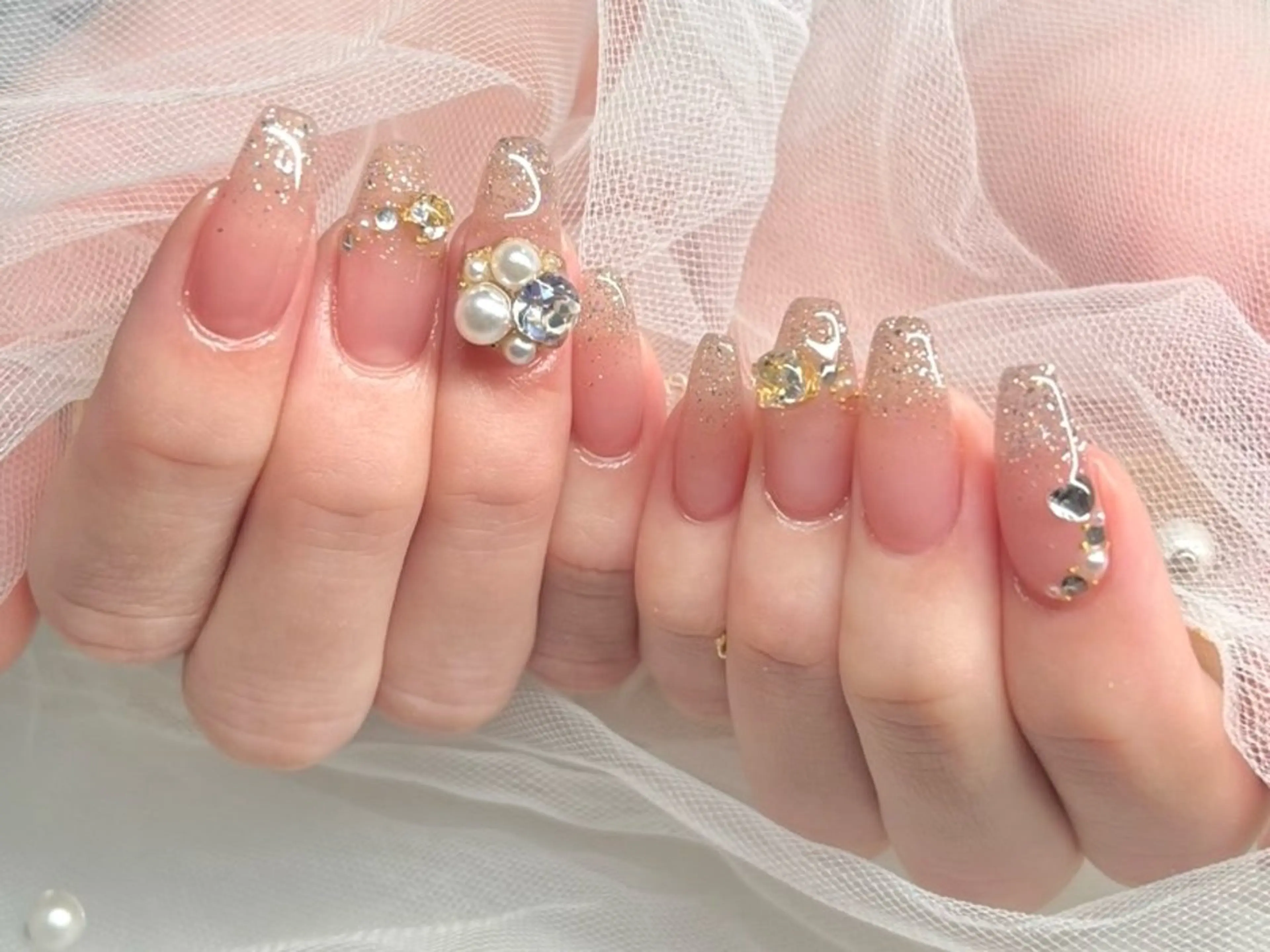 ネイル ハンドネイル joie ange rinna上本町のネイルデザイン