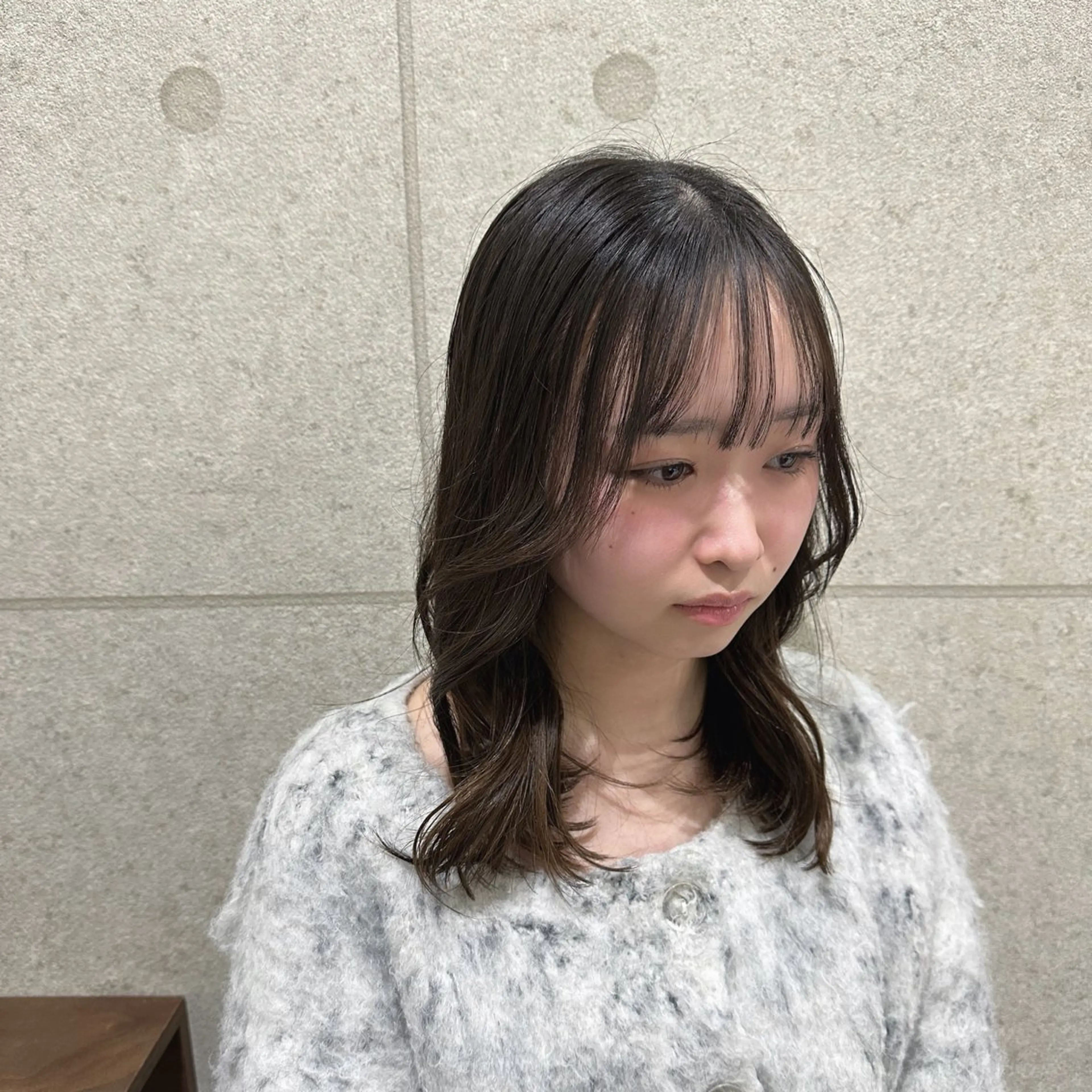 ミディアム ANNDER所属・遠藤惟斗/自由が丘/ 透明感カラー/パーマのヘアスタイル