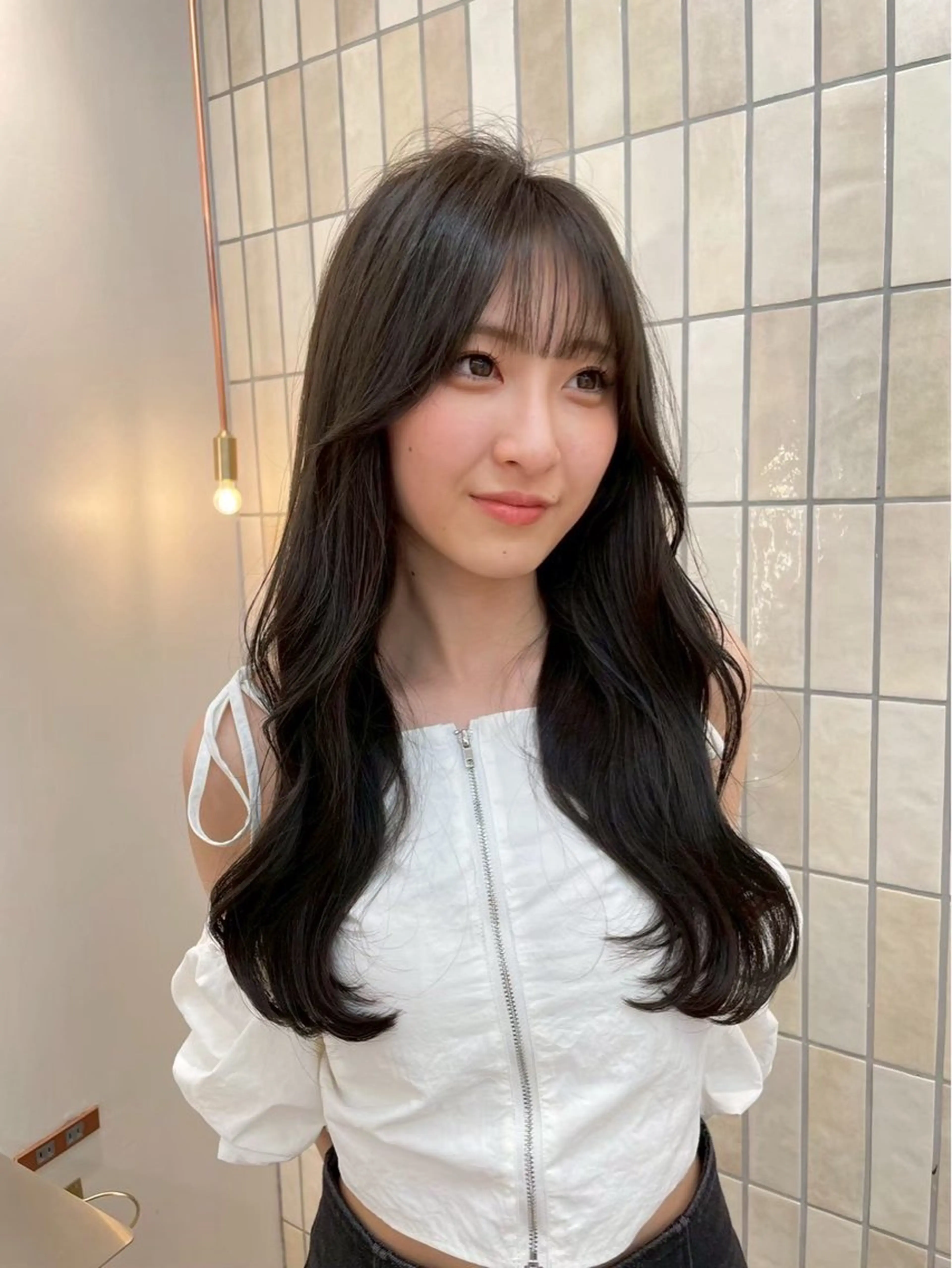 ロング レイヤーカット 髪質改善 ANFINI 仙台所属・髪質改善 中島一斗のヘアスタイル