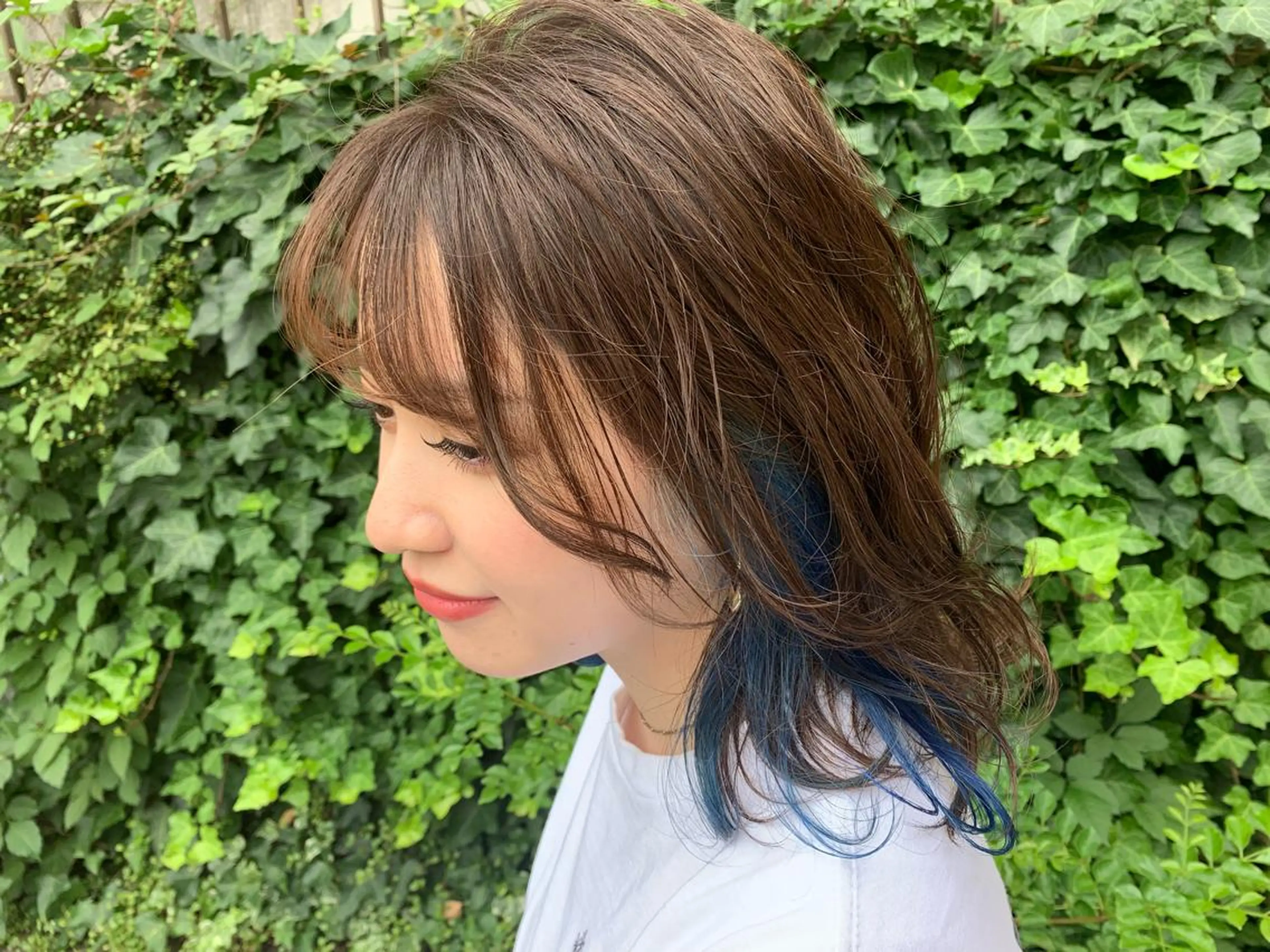 ミディアム カラー 髪質改善/縮毛矯正 ツヤ髪🩷さつきのヘアスタイル