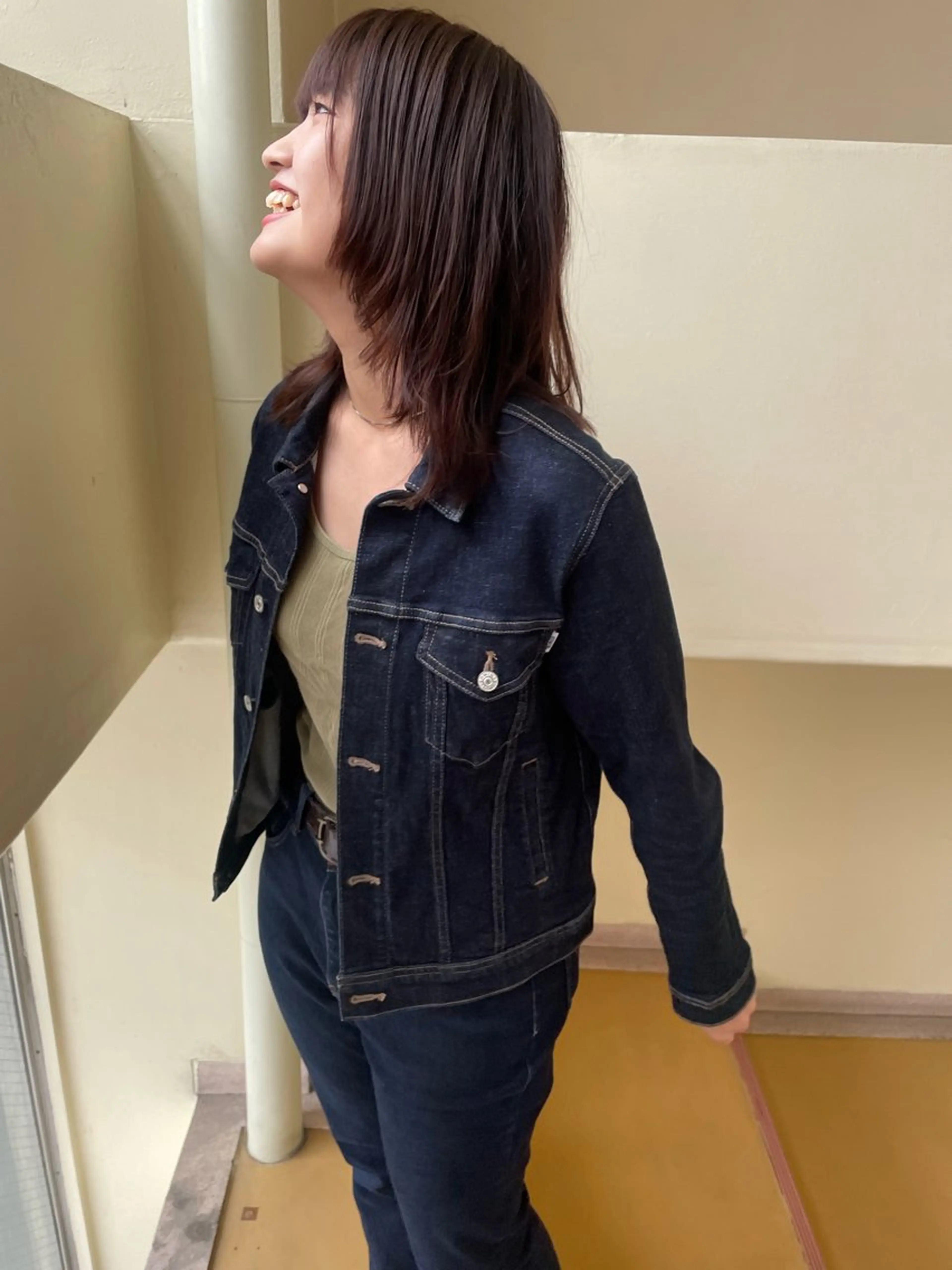 ミディアム カラー ヒナゴ トヨカズのヘアスタイル