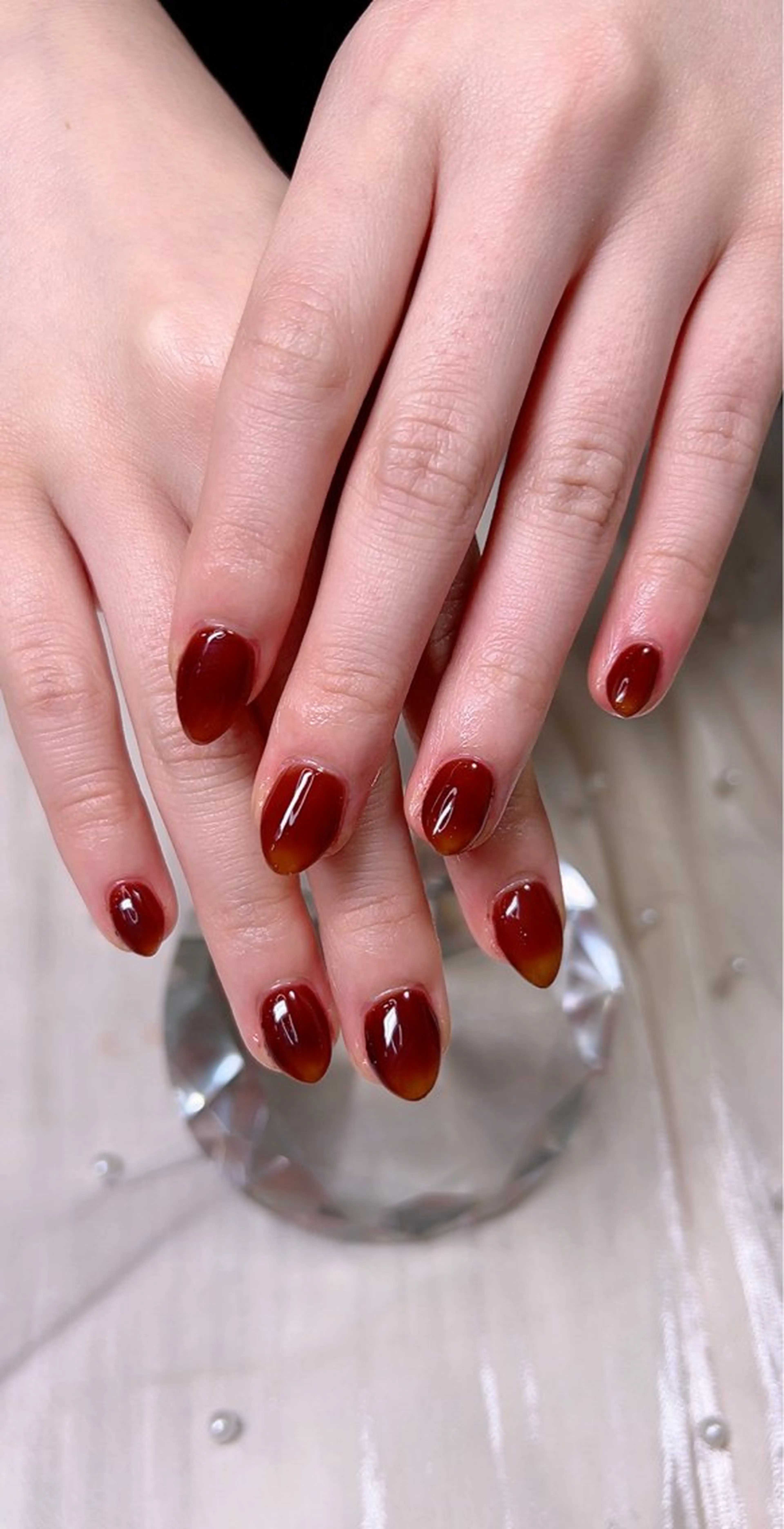 ネイル べっ甲ネイル オフィスネイル シンプルネイル Cute Tips nailのネイルデザイン