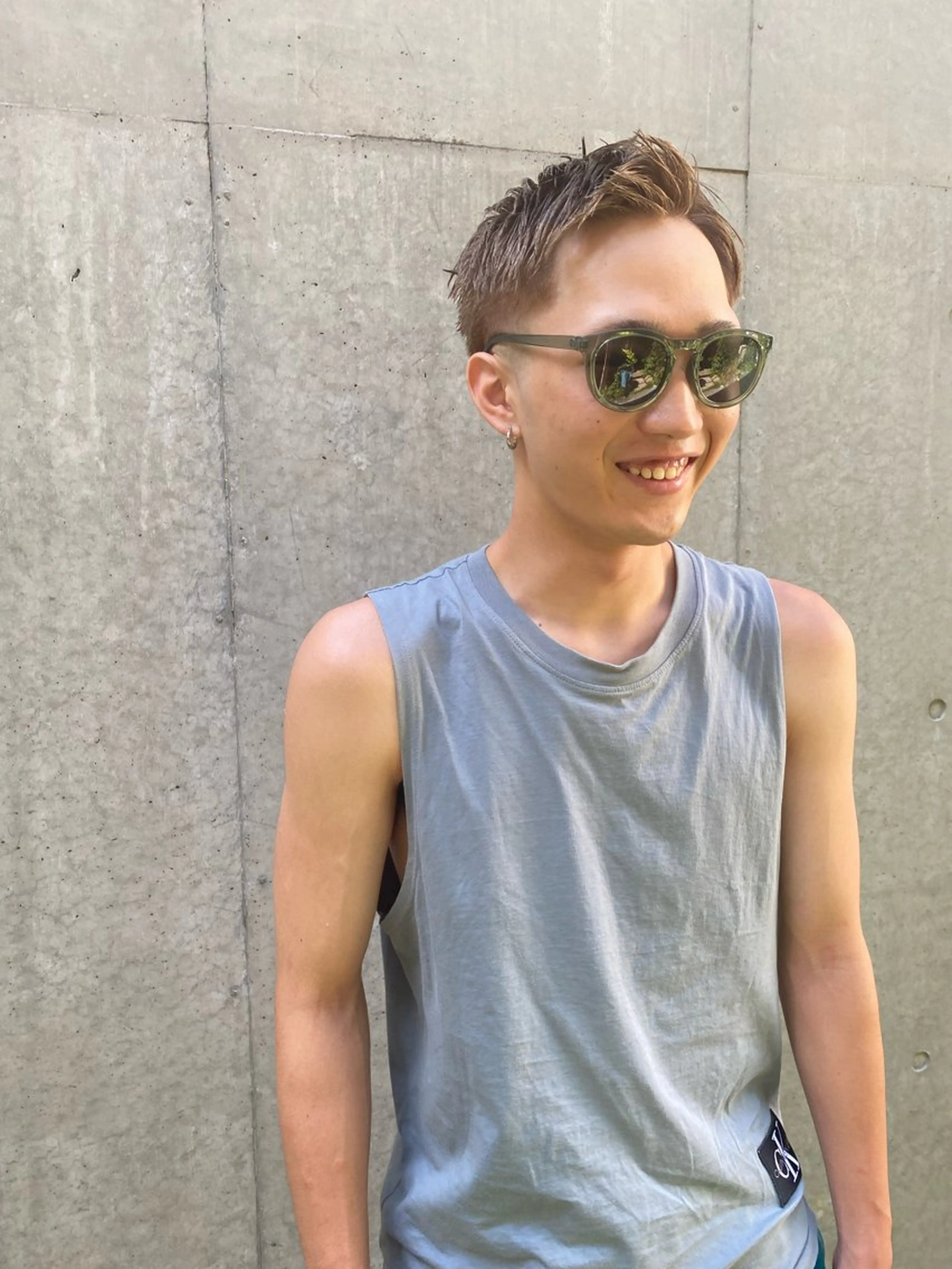 ショート カラー メンズ カット ヘアカラー 菊池大一 溝の口パーマのヘアスタイル