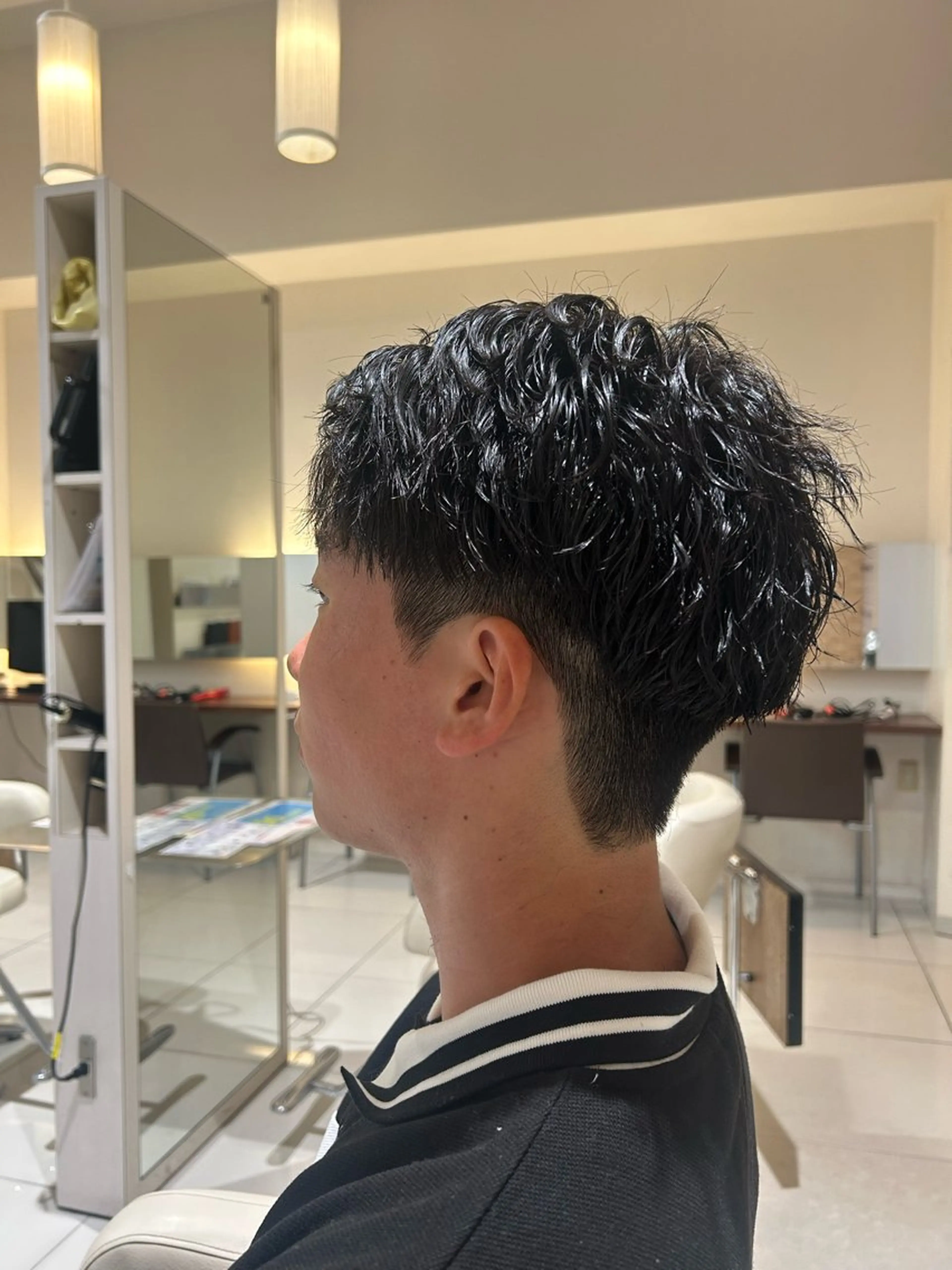 パーマ メンズ 窪田 百花のヘアスタイル