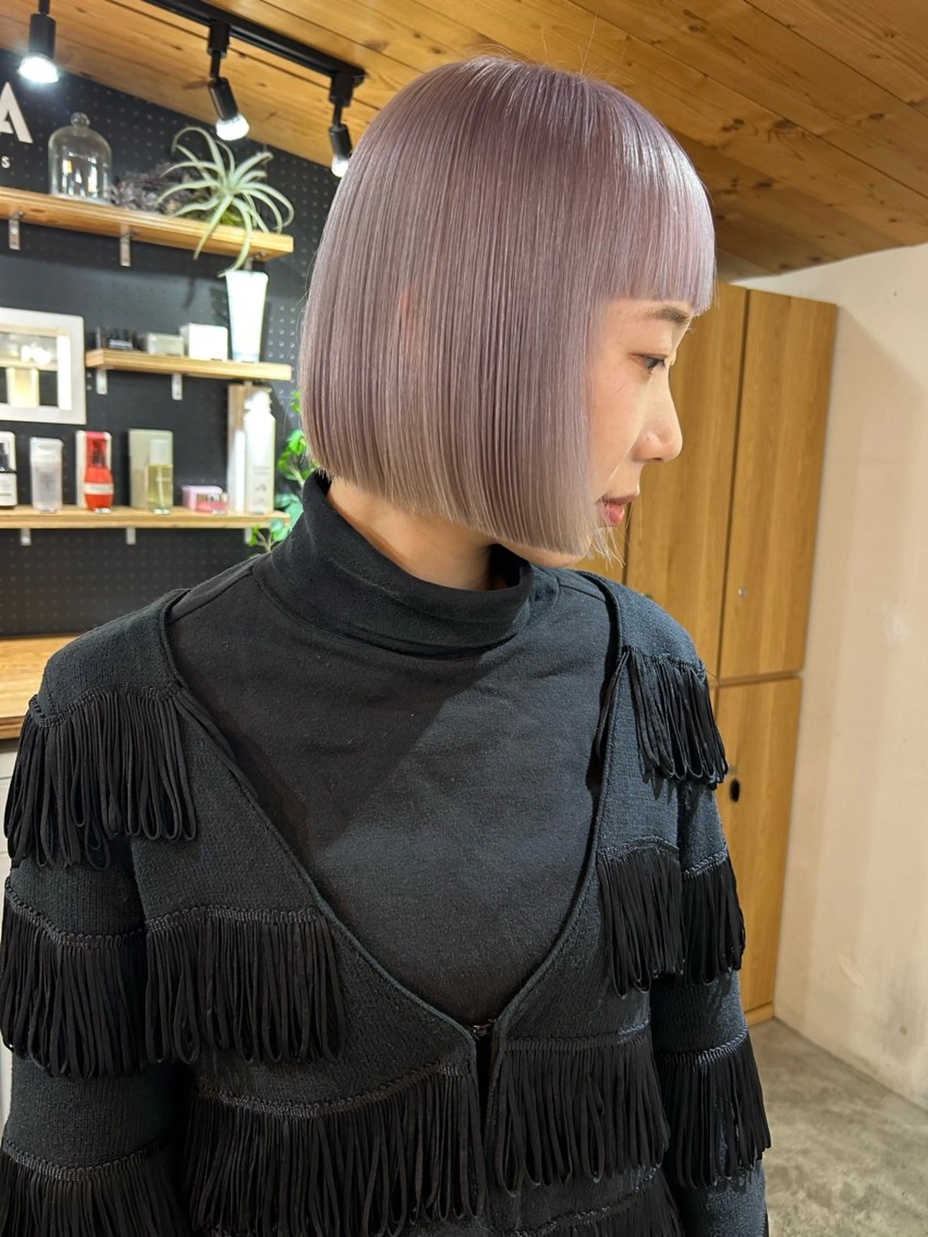 ショート カラー ブロンド ボブ カット ヘアカラー トリートメント 🧸艶々韓国ヘア 🧁mizunaのヘアスタイル