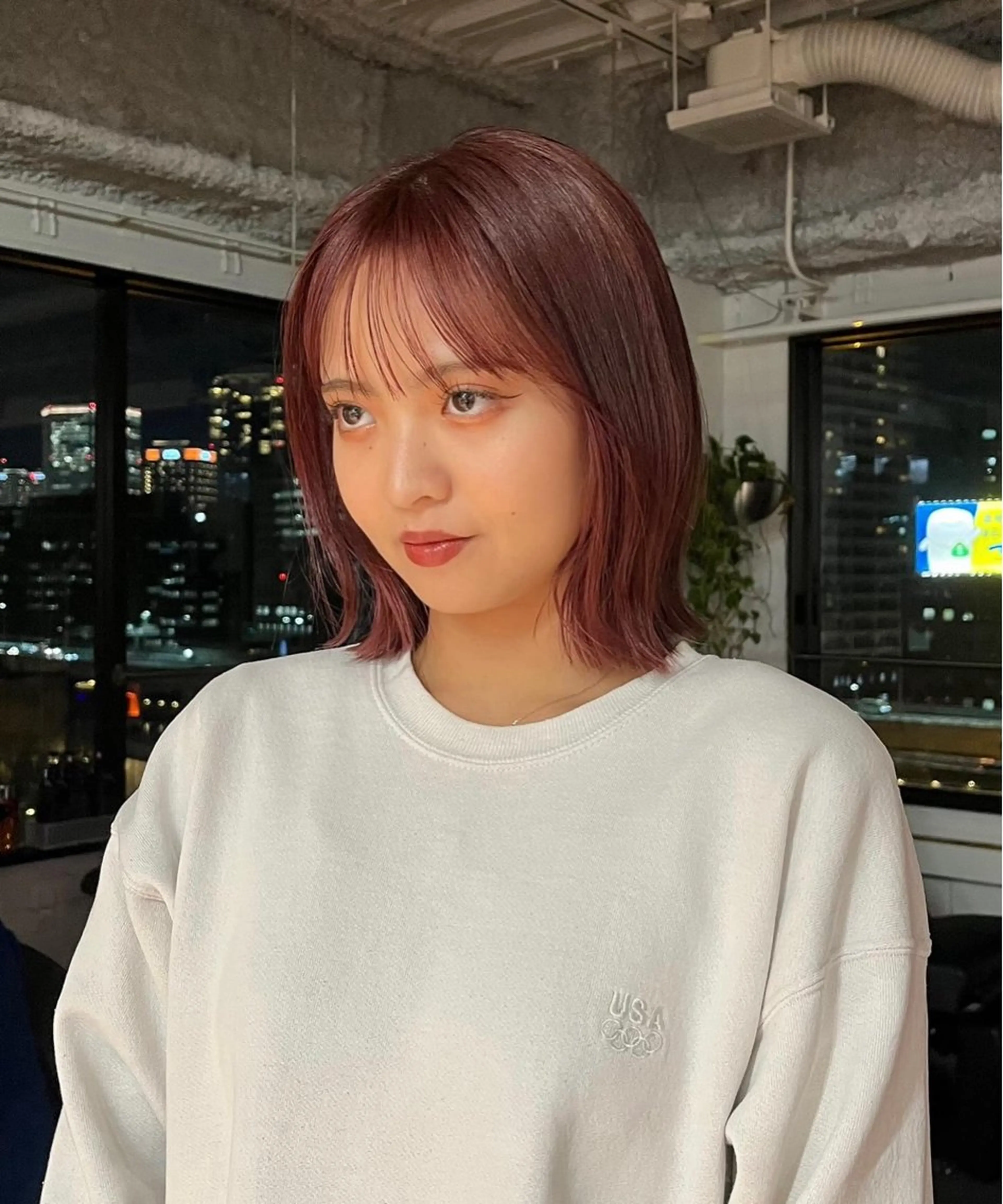 ミディアム カラー Chikashitsu所属・Ren /北堀江のヘアスタイル