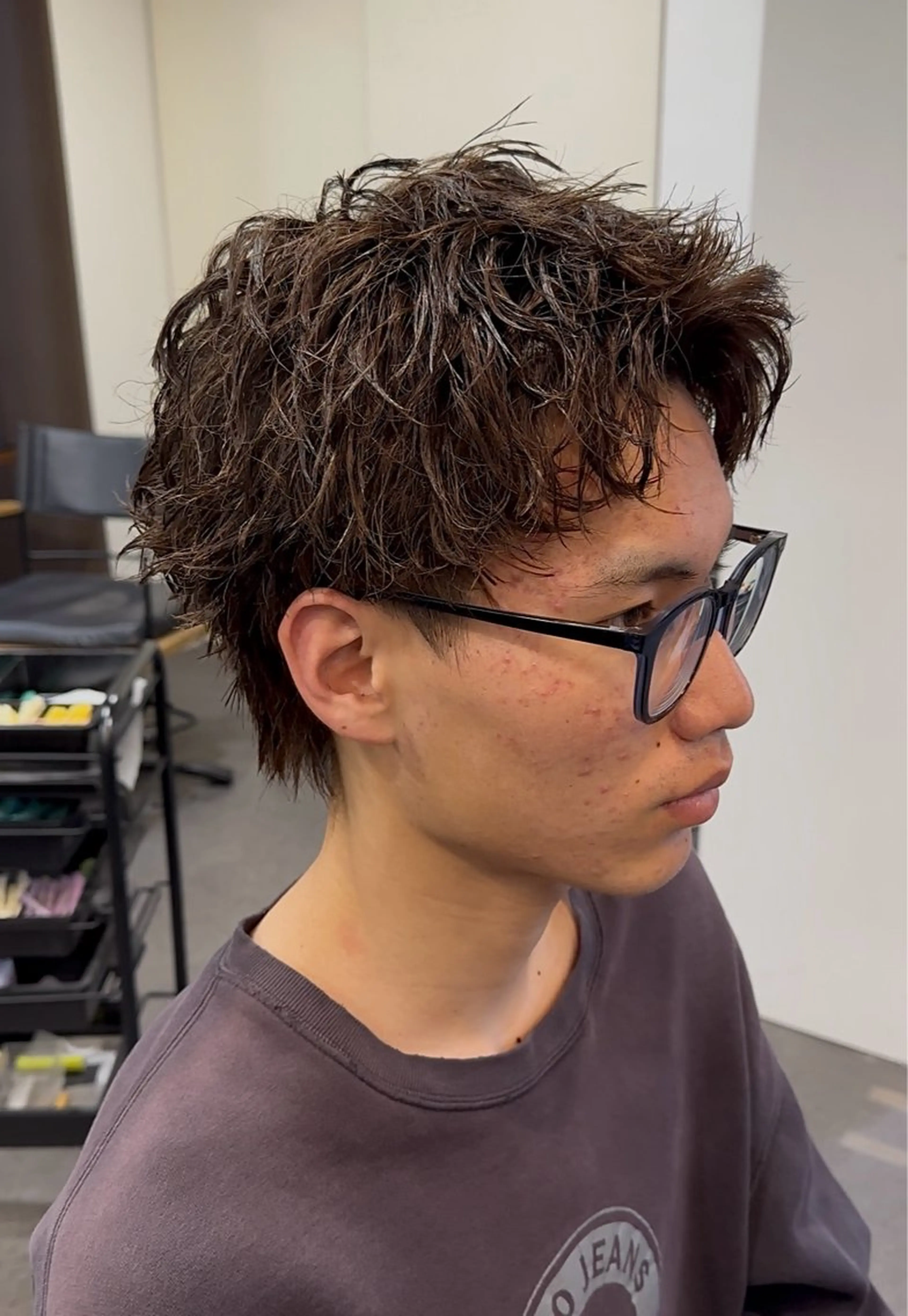 パーマ メンズ メンズパーマ メンズショート カット パーマ 年間2000名担当◎ パーマ職人/仲原佑樹のヘアスタイル