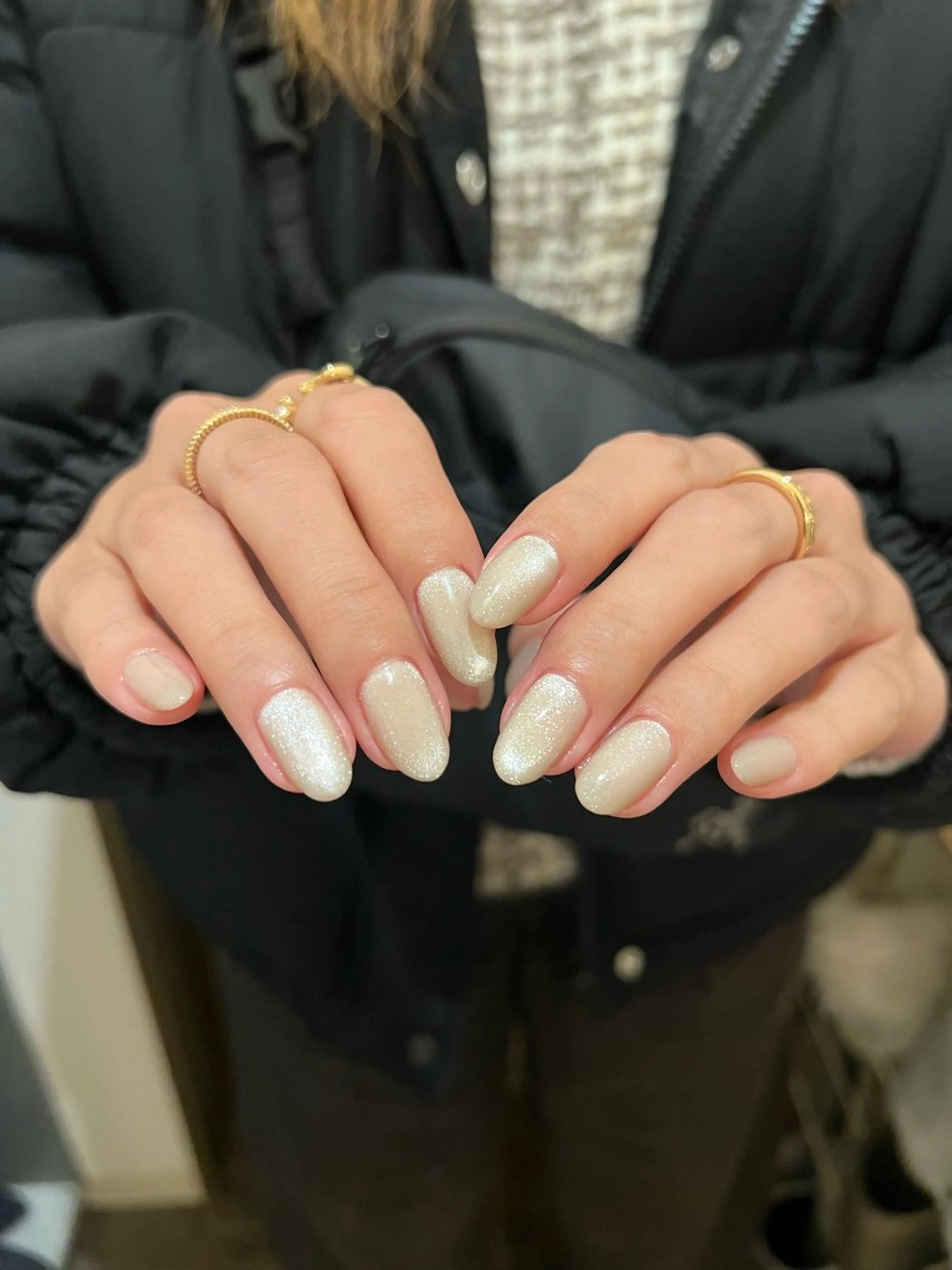 ネイル キラキラネイル 冬ネイル urun eriのネイルデザイン