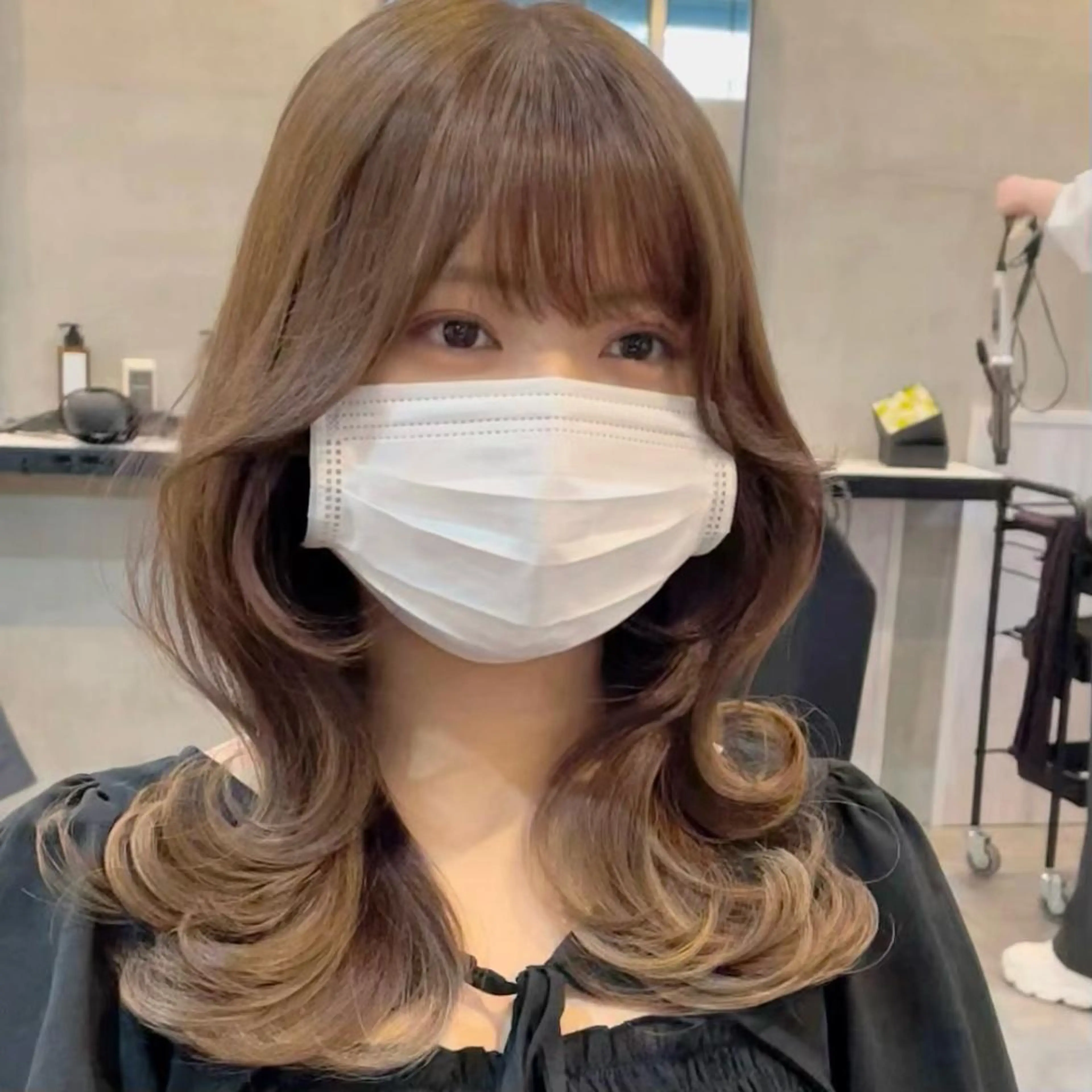 ミディアム 🌹ハッシュカット、 レイヤー韓国ヘア🌹のヘアスタイル