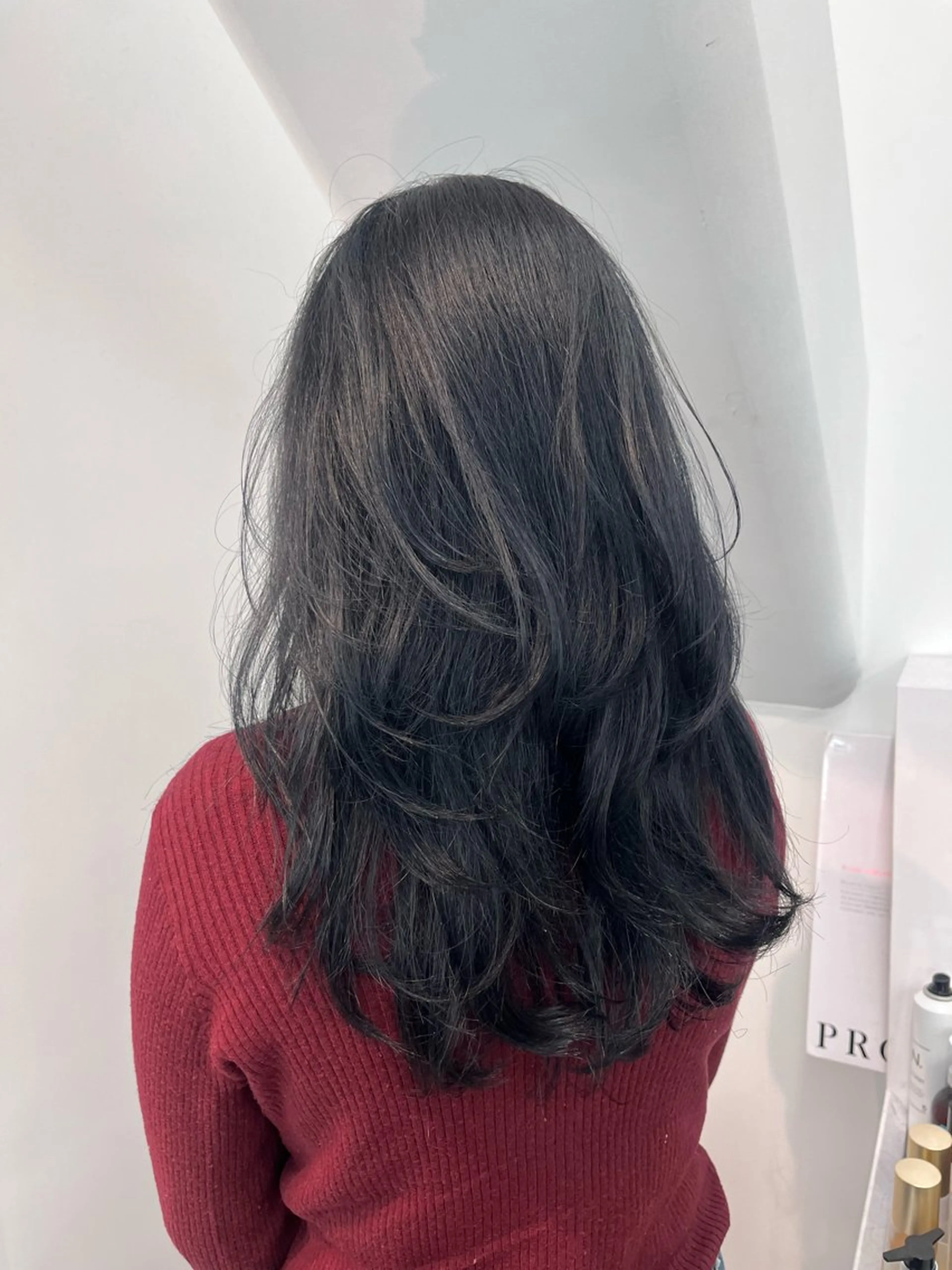 ロング レイヤーカット メンズフェード特化 愛のヘアスタイル