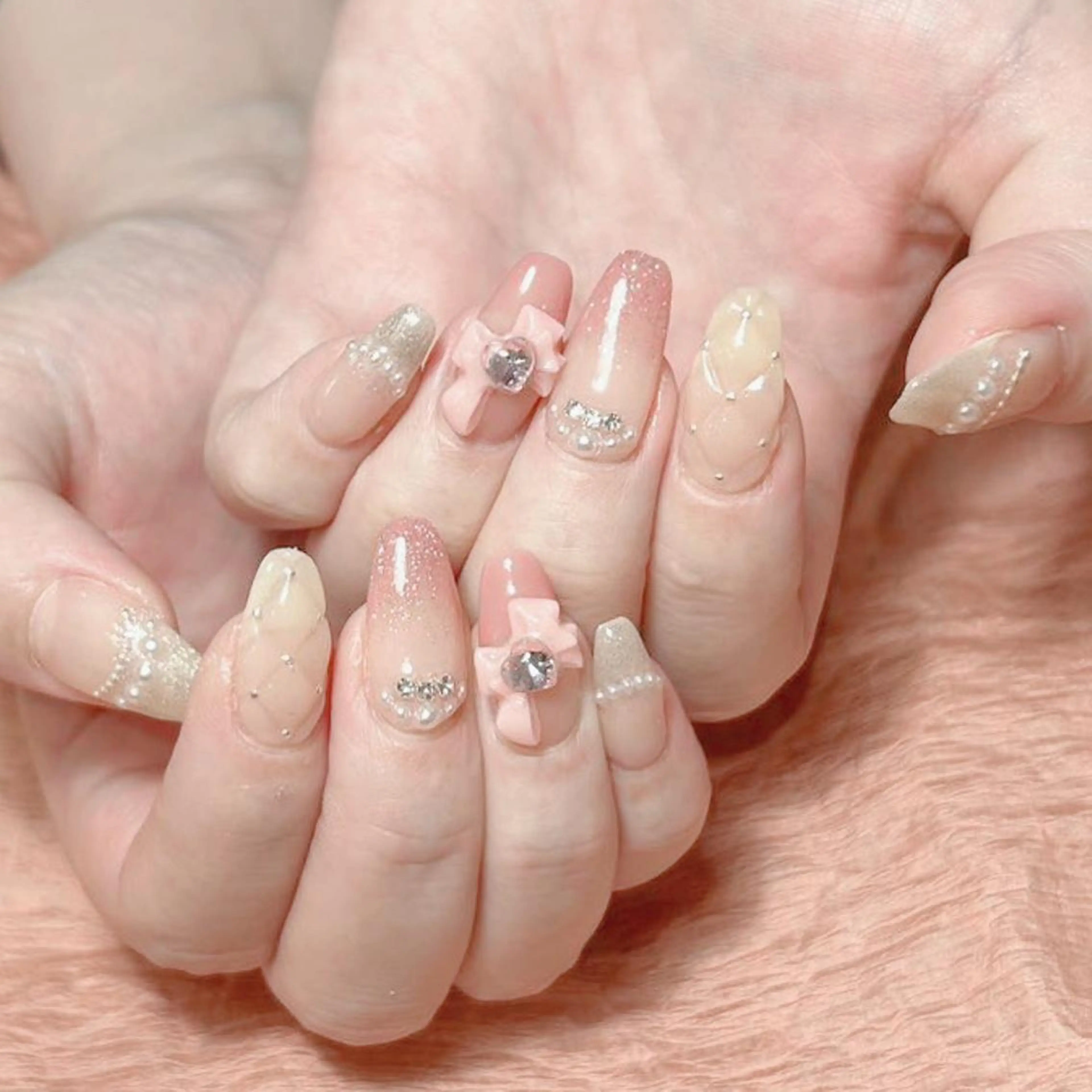 ネイル 持ち込み ハンドネイル ハンドケア Diamond ✨のネイルデザイン