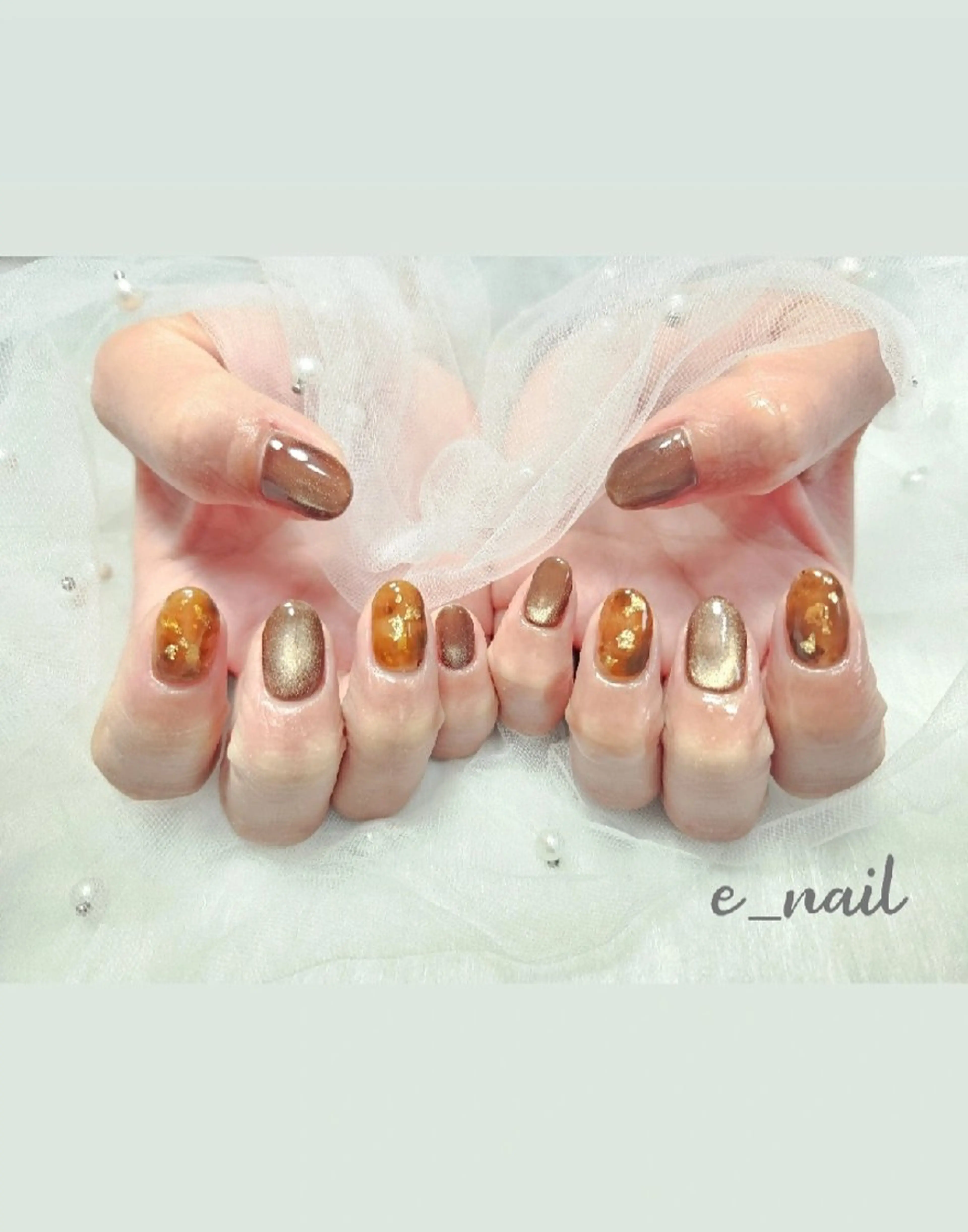 ネイル e_nail🍀自宅 サロン八潮eri☆　のネイルデザイン
