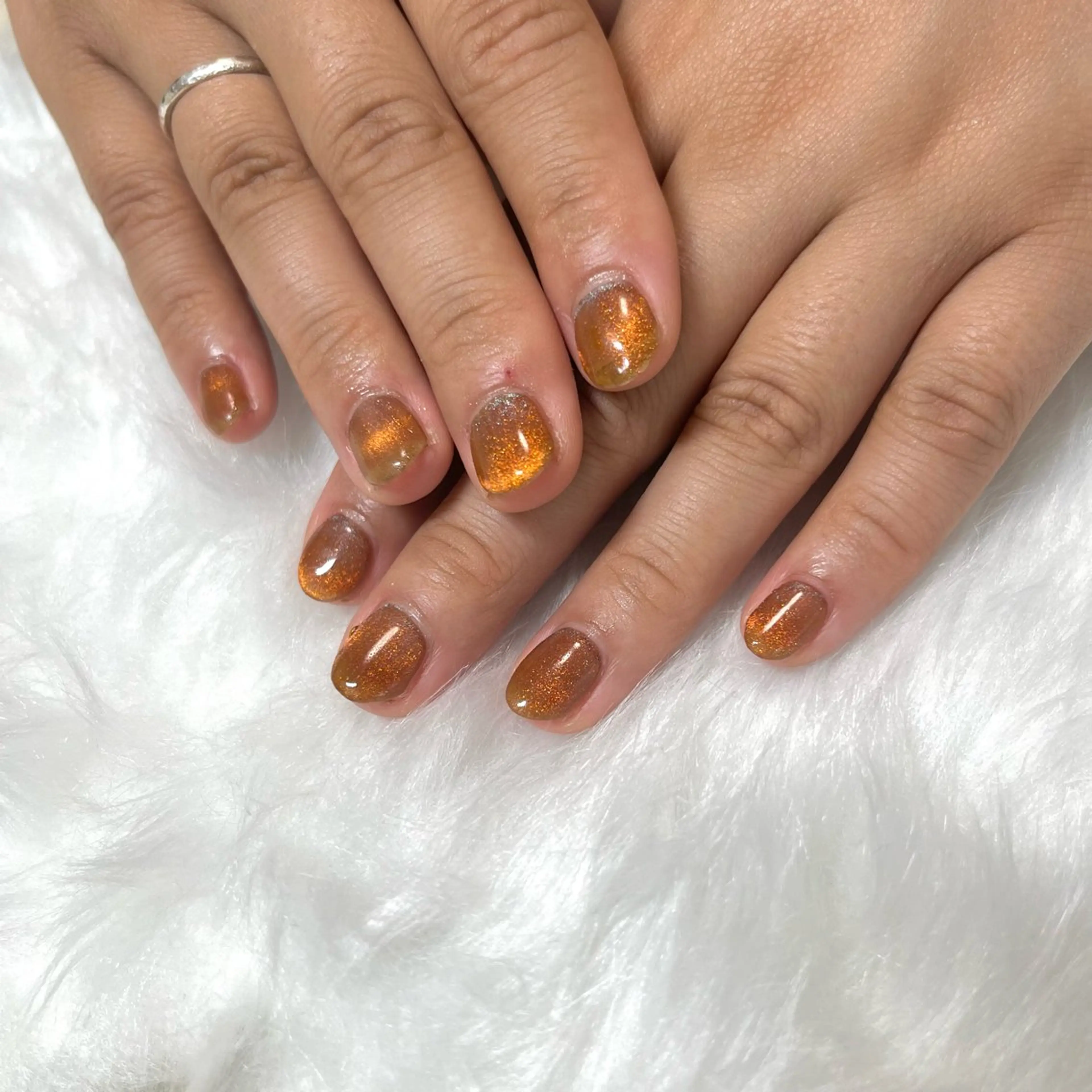 ネイル ブルー キラキラネイル マグネットネイル nail salon orchidのネイルデザイン