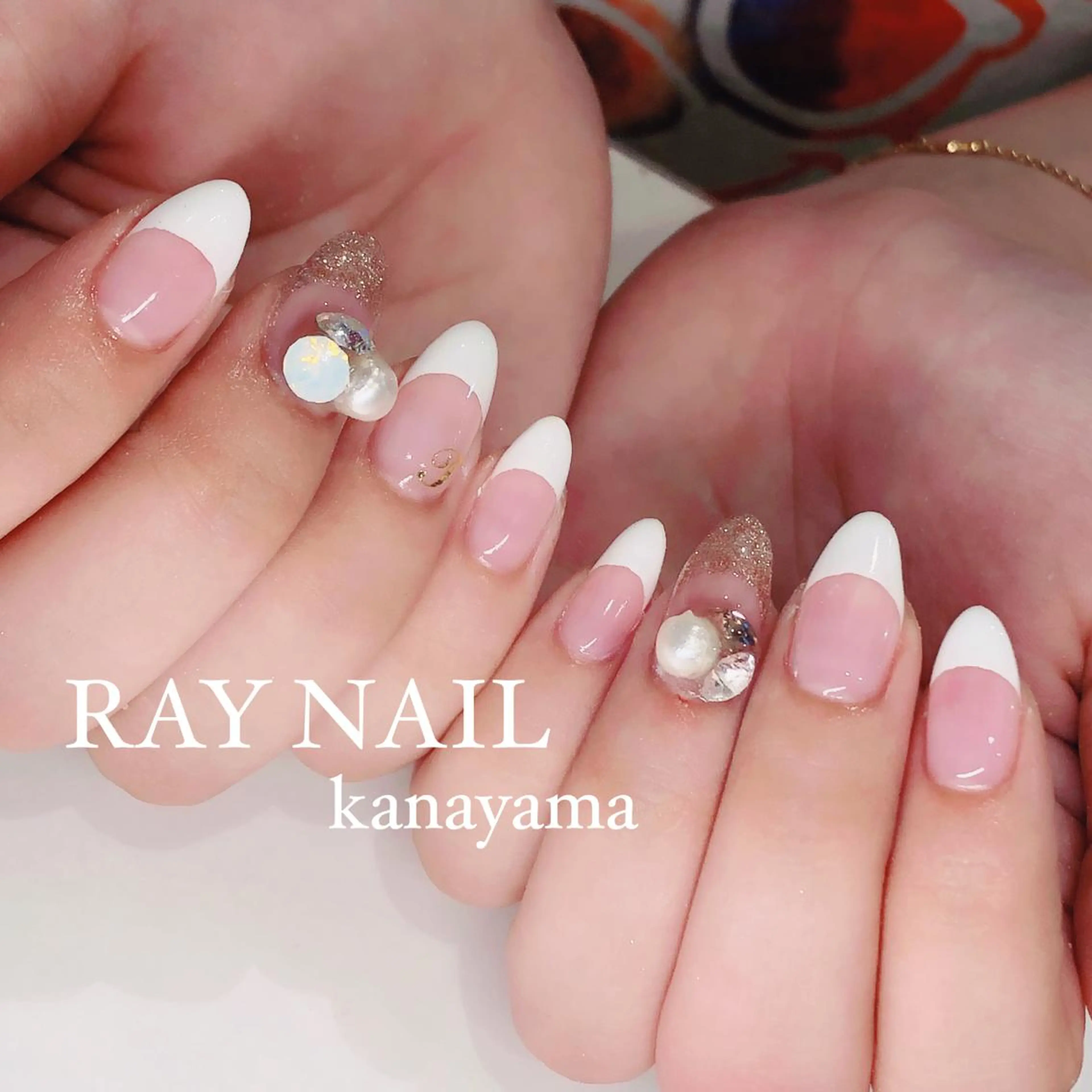 ネイル フレンチネイル シンプルネイル Arowa 伊田のネイルデザイン