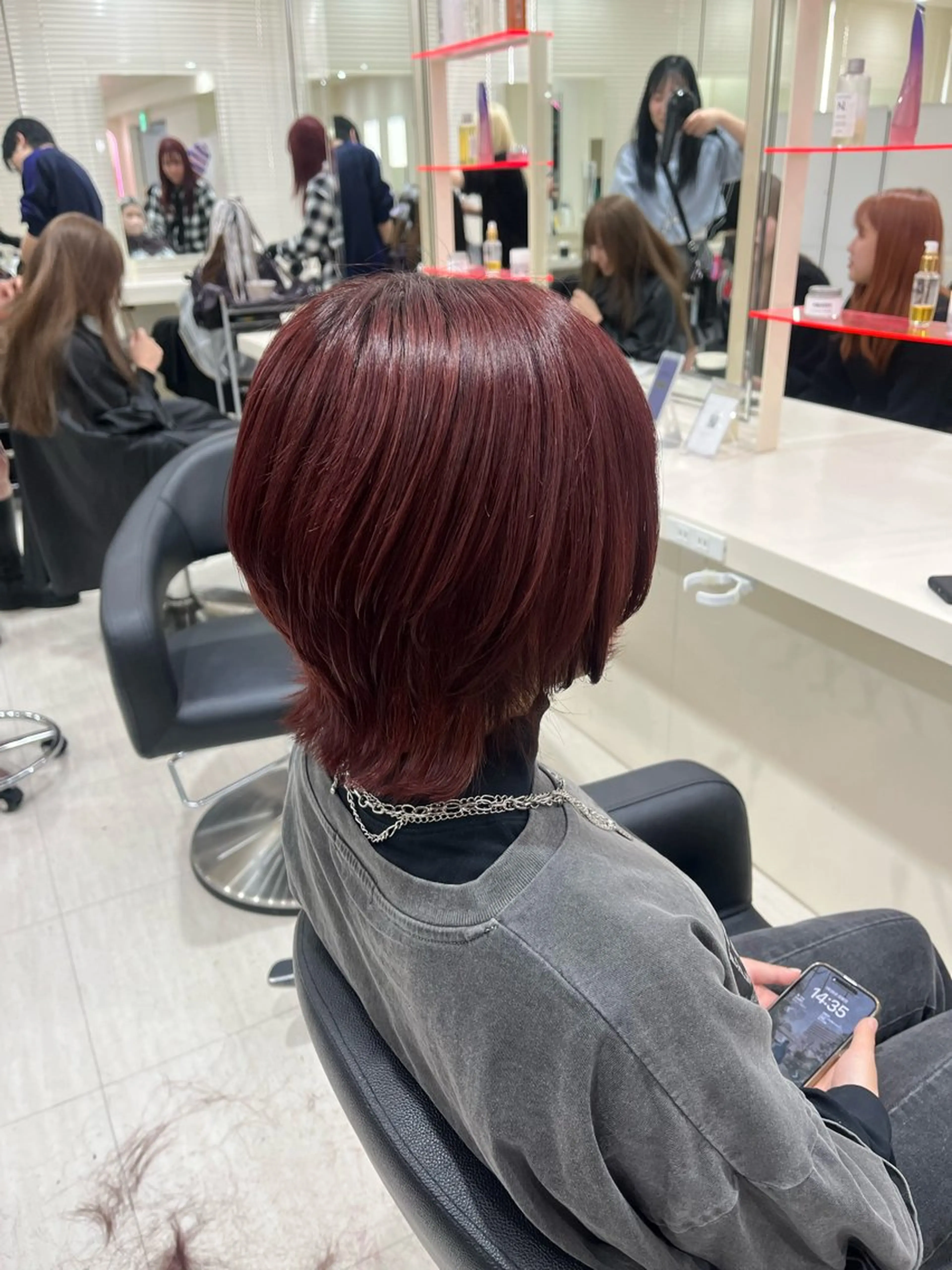 ショート 顔周りカット レイヤーカット ウルフカット カット 大人上品ベージュ 🎀HARUNAのヘアスタイル