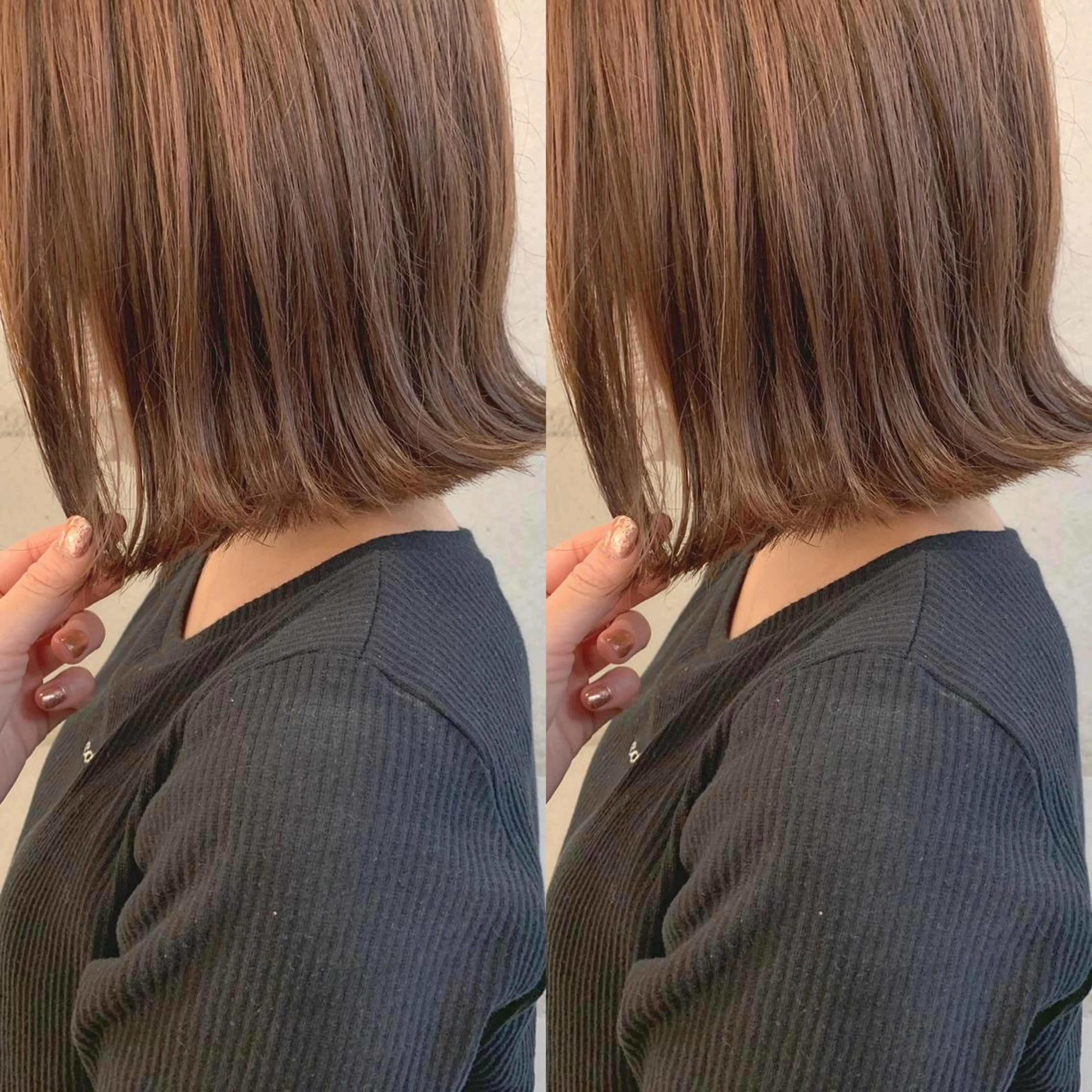 ショート カラー 透明感/オリーブ/ グレージュ/YUKAのヘアスタイル