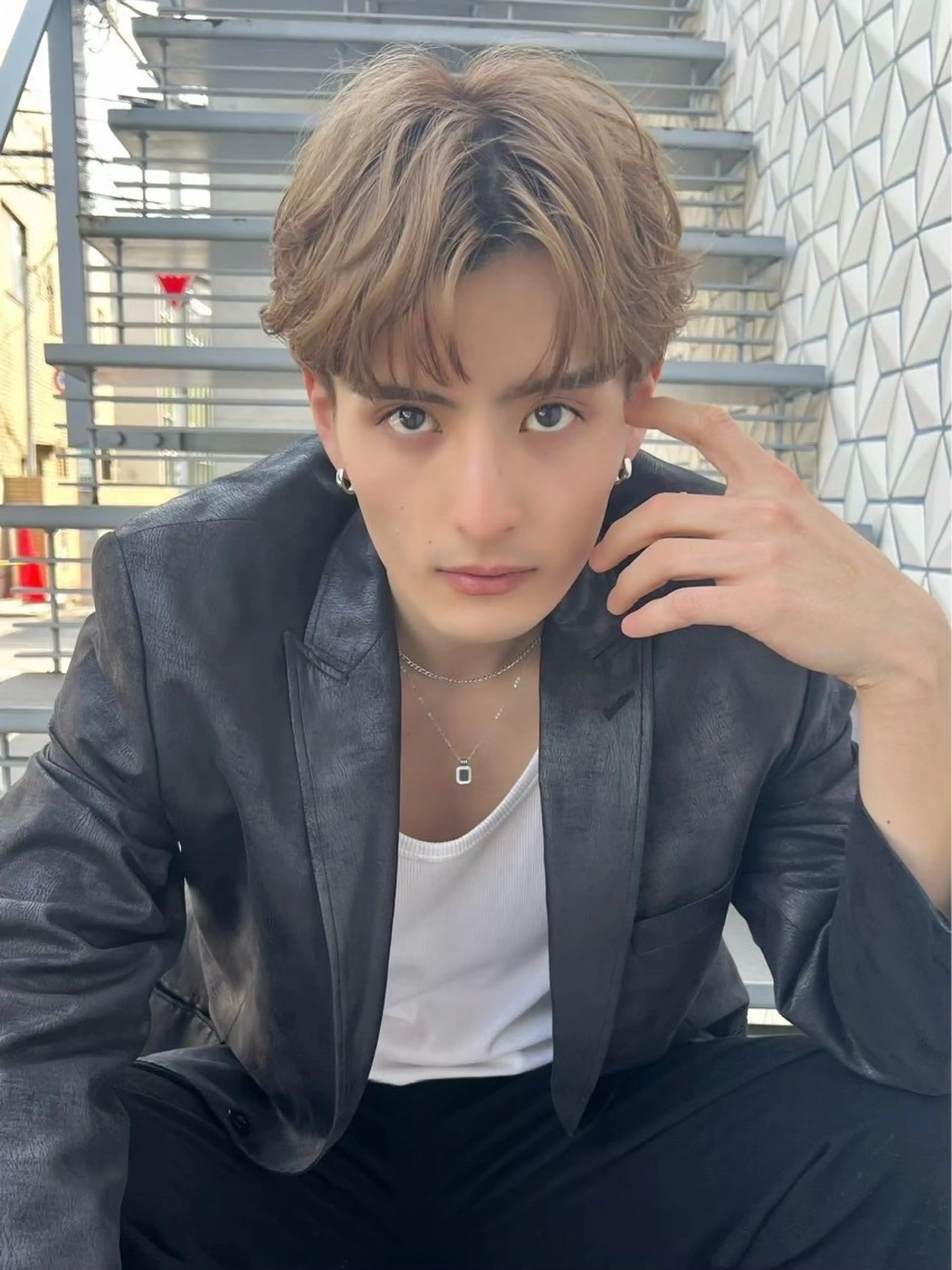 ショート カラー メンズ ヘアカラー トリートメント 🔥メンズ特化🔥 藍斗のヘアスタイル