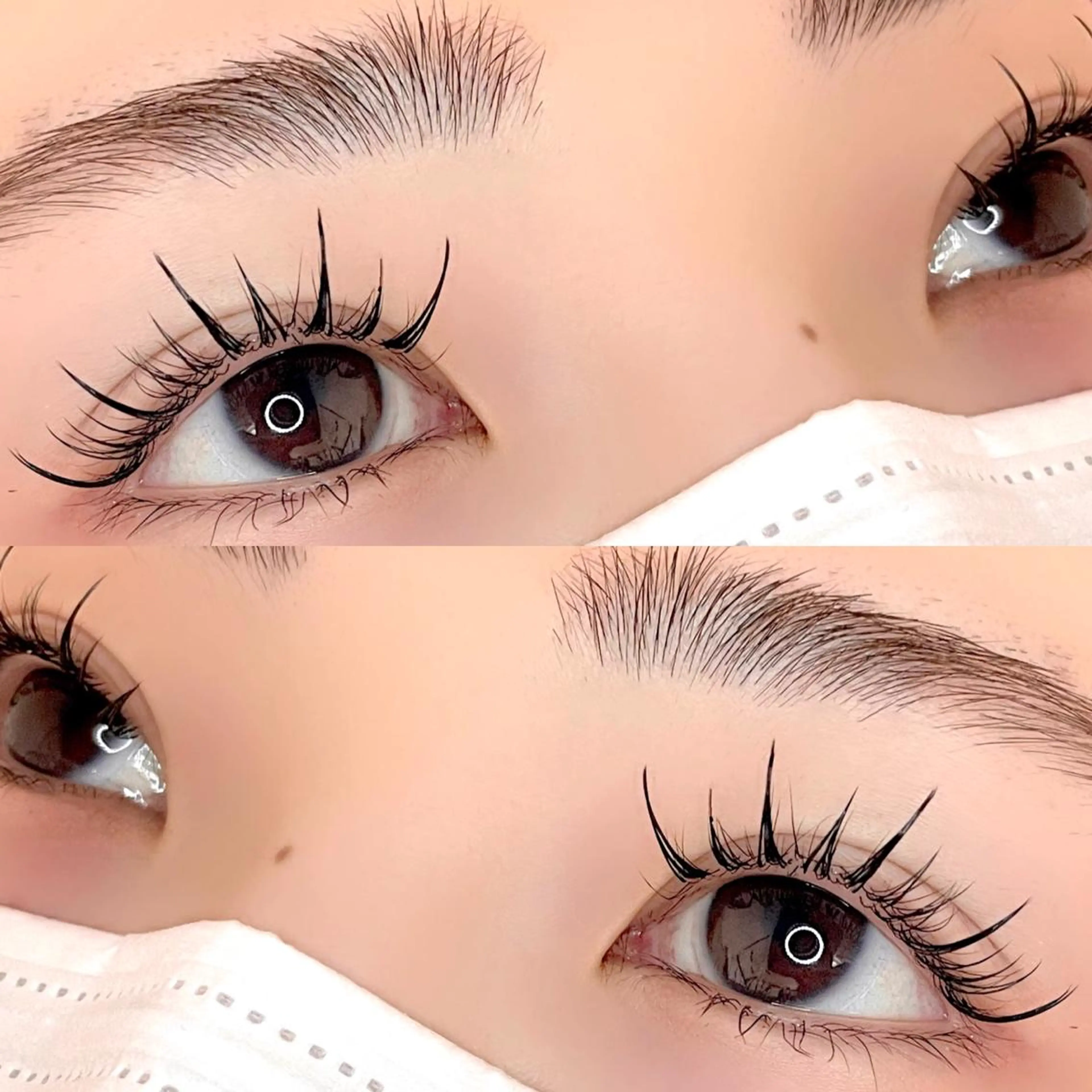 マツエク・マツパ 一重×まつ毛パーマ ワンホンマツエク バイフルール アイラッシュサロンのマツエク・マツパデザイン